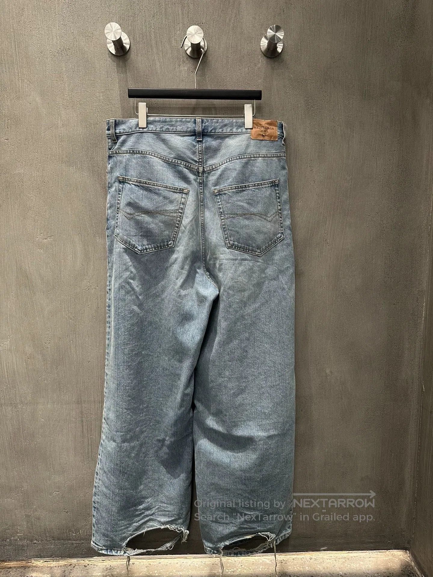 Balenciaga Balenciaga Light Blue Baggy Jeans - dmc. Size US 38 / EU 54 - 2 Thumbnail