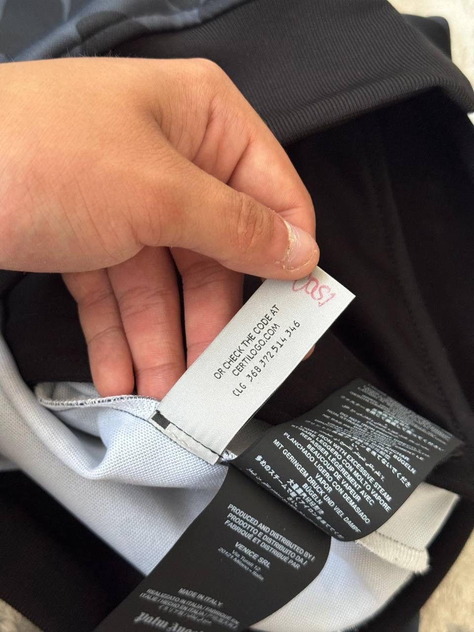 Palm Angels Palm Angels Camo Track Jacket Black Grey Full Zip Size US S / EU 44-46 / 1 - 8 Thumbnail