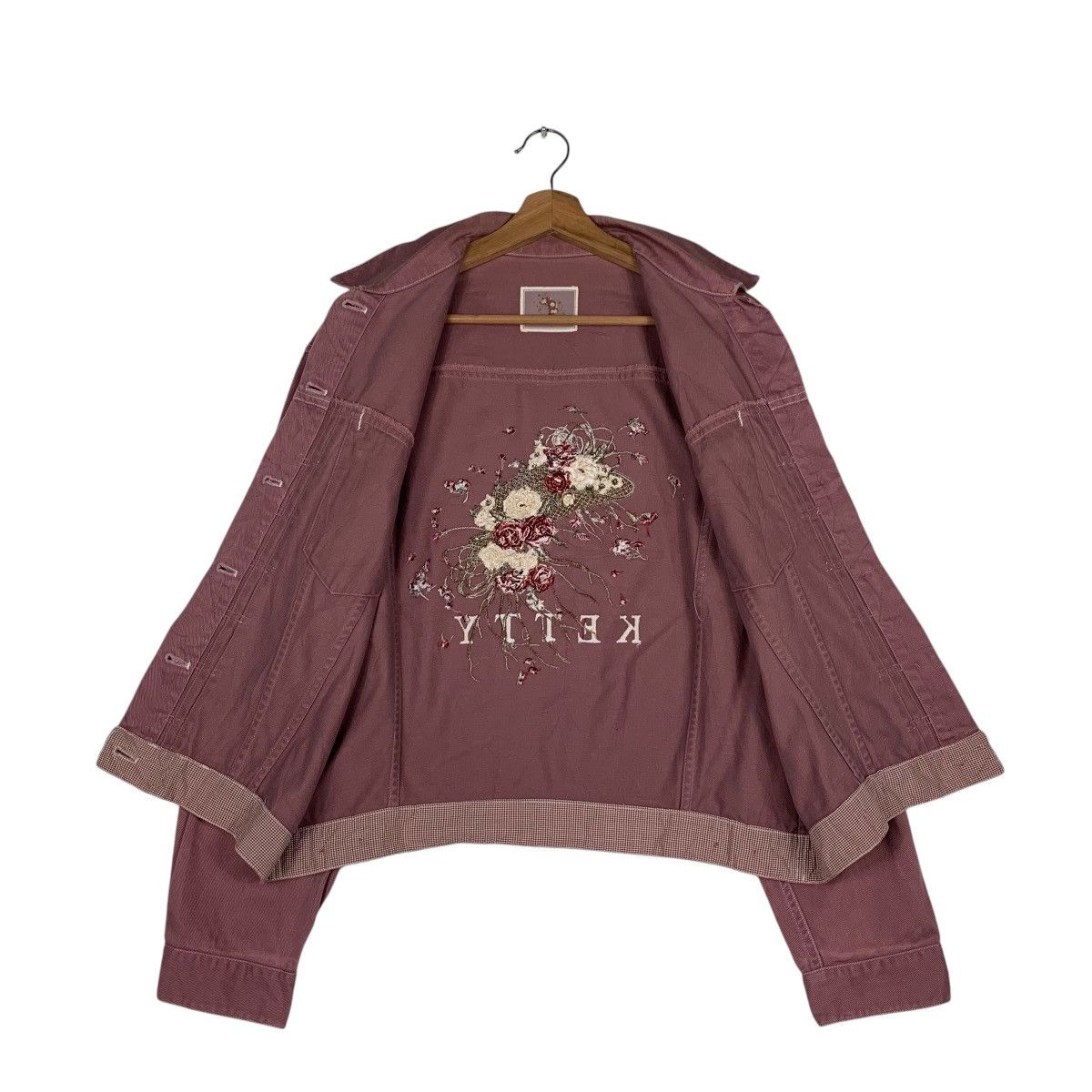 Japanese Brand KETTY Embroidery Big Logo Pink Jacket #1398-C63 Size M / US 6-8 / IT 42-44 - 11 Thumbnail