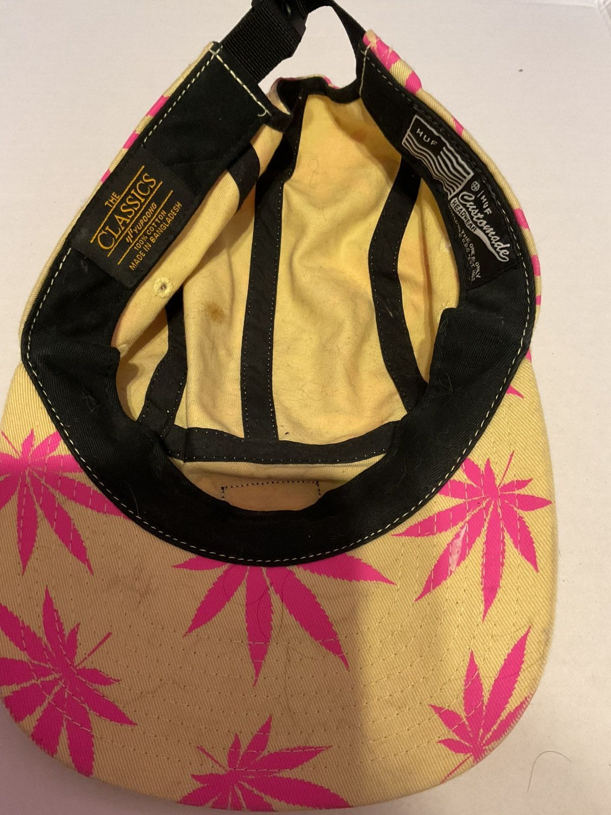 Huf Original Huf Hat Pink marijuana print Size ONE SIZE - 7 Thumbnail