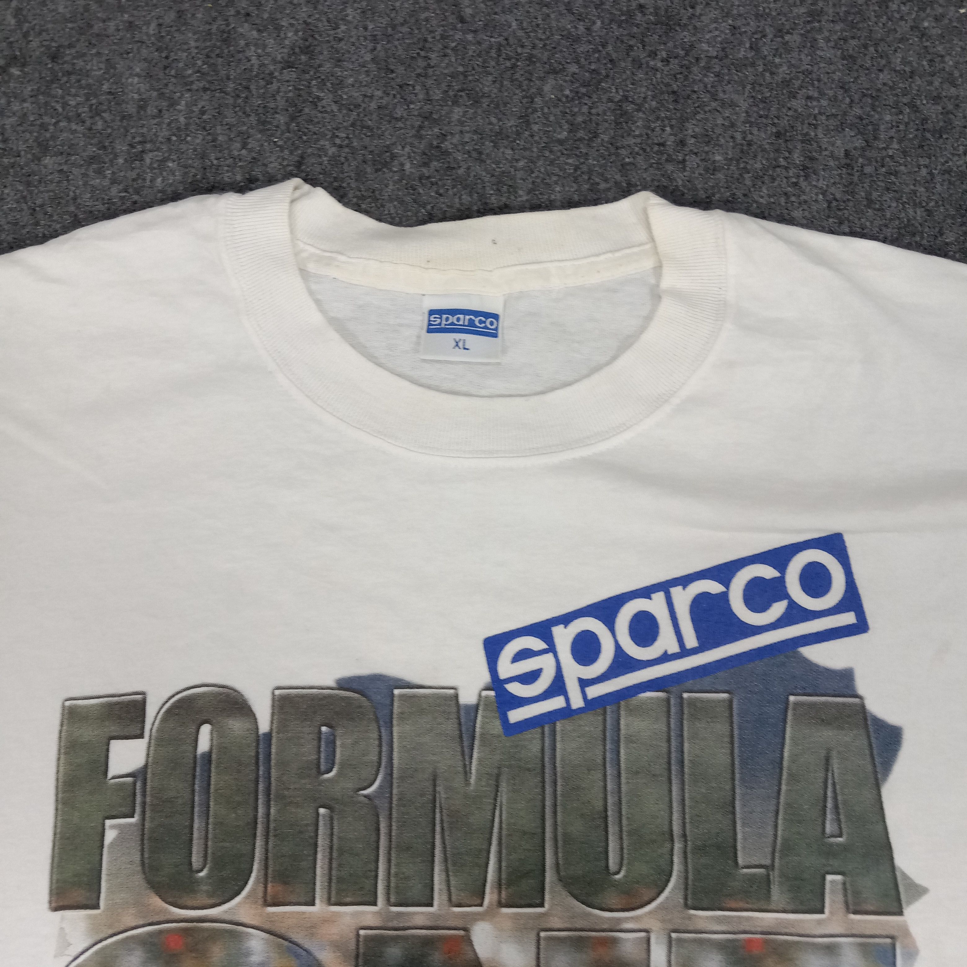 Vintage Sparco Formula One Team Racing Circuit Tshirt Size US XXL / EU 58 / 5 - 3 Thumbnail