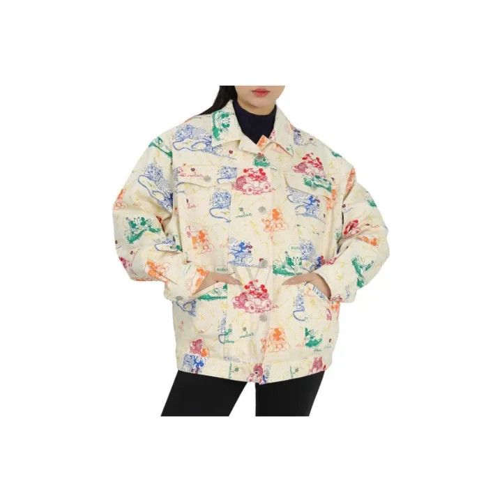Gucci Gucci Printed Oversized Button-Up Long Sleeve Jacket Size US S / EU 44-46 / 1 - 1 Thumbnail