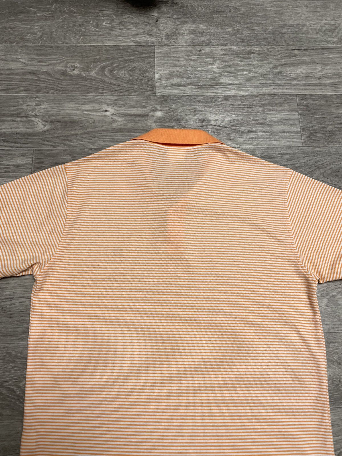 Lacoste Vintage Lacoste Orange Striped Polo Shirt Size US M / EU 48-50 / 2 - 12 Thumbnail