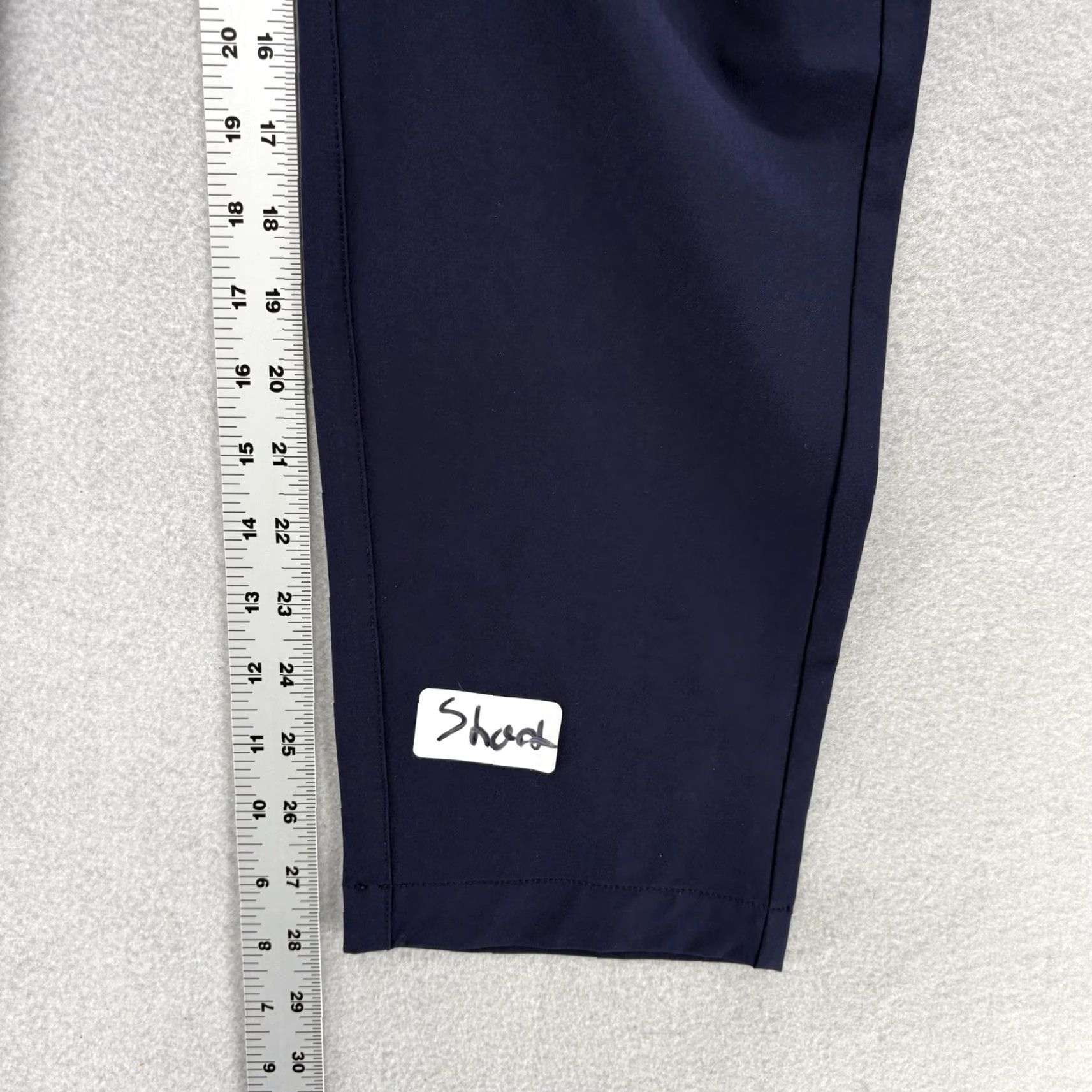 Fabletics Fabletics The Only Pant Mens 33x28 Navy Blue Slim Fit Stretch Zip Pocket Tech Shirt? Size US 33 - 7 Thumbnail