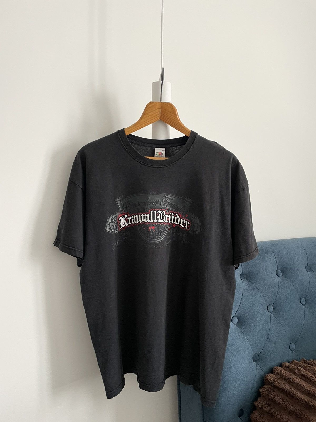 Band Tees Vintage 00’s Krawall Bruder Band Rock Tee Black Metal RARE Size US XL / EU 56 / 4 - 2 Thumbnail