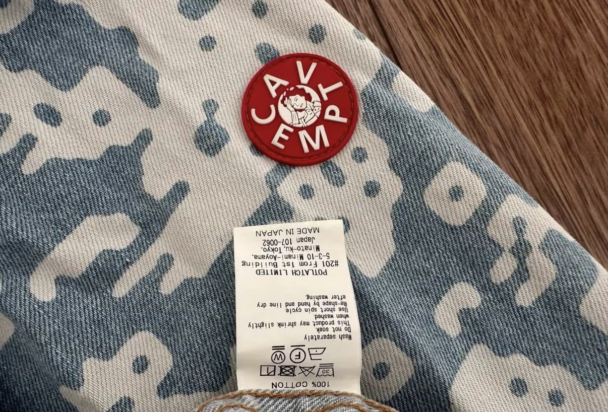 Cav Empt C.E CAVEMPT NOISE WASHED DENIM JACKET Size US XL / EU 56 / 4 - 4 Thumbnail