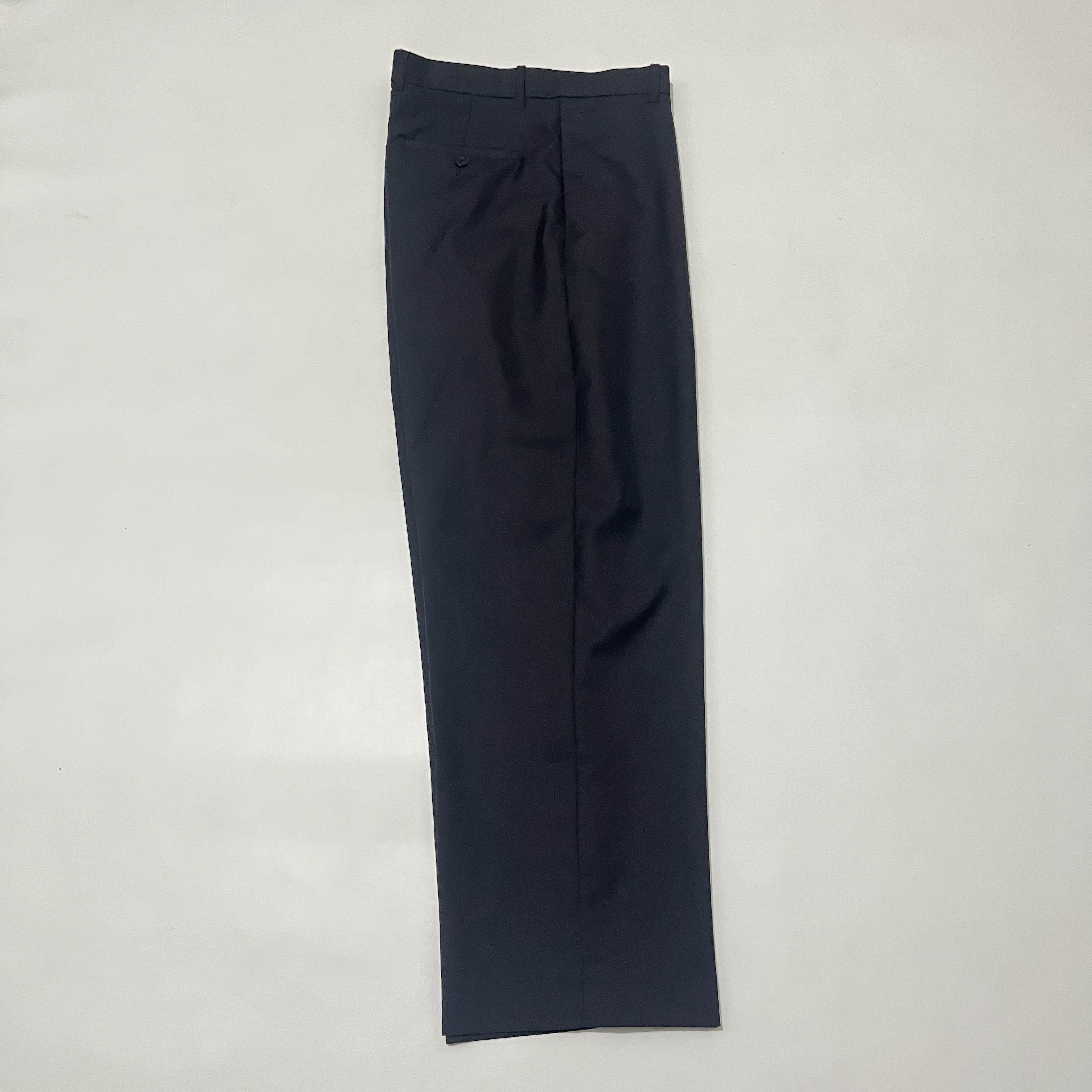 Balenciaga Black Wide Wool Trousers Size US 34 / EU 50 - 3 Thumbnail