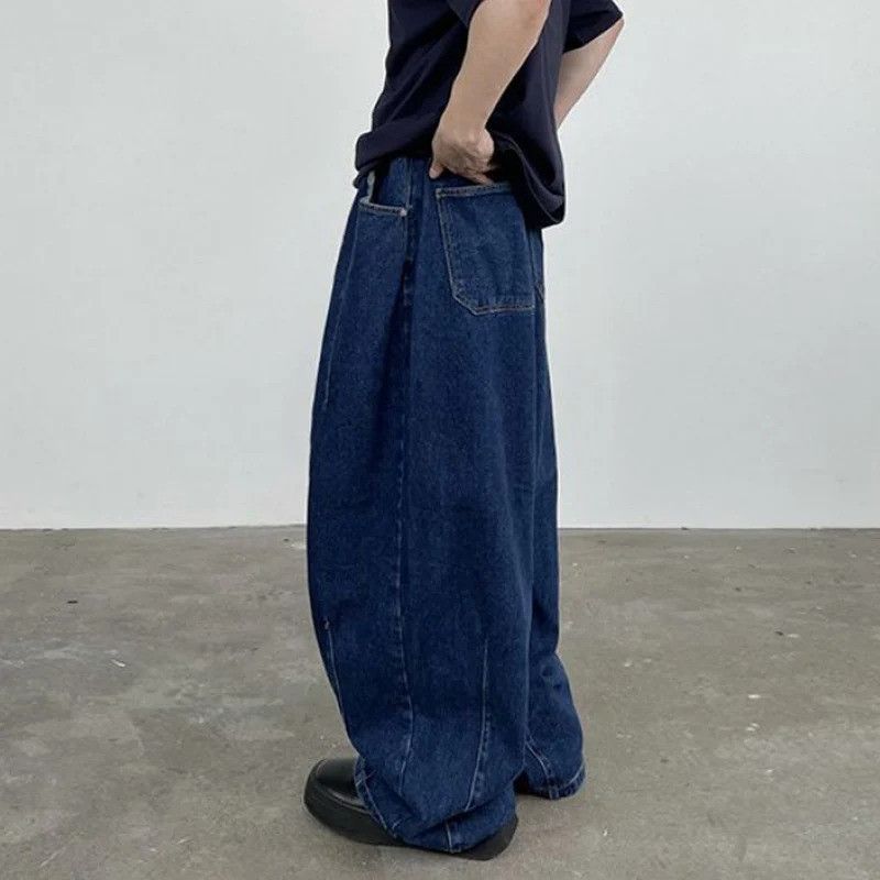 Jean × Vintage Straight Bottom Wide Leg Streetwear Jeans Size US 32 / EU 48 - 2 Thumbnail