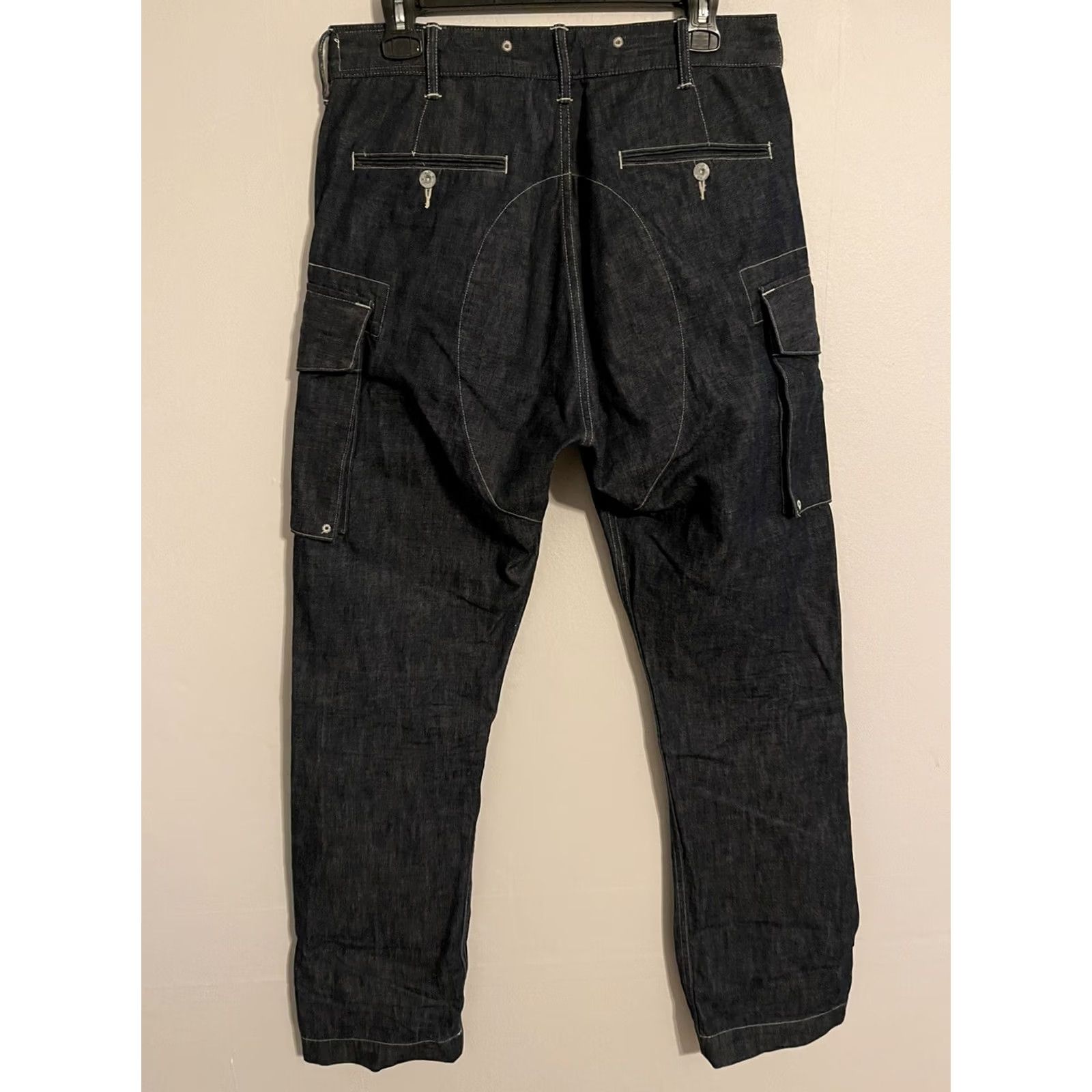 Denime RRL Ralph Lauren Denim Jeans WW2 Style Sanforized Cargo Button Fly Men's 31 Size US 31 - 4 Thumbnail