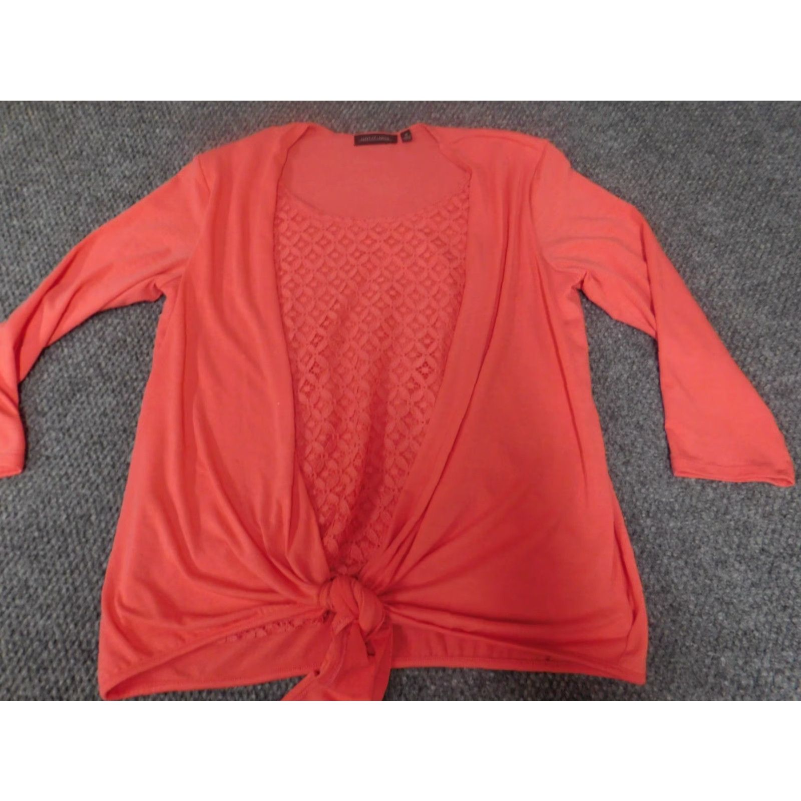 Vintage Notations Blouse Shirt Womens Small pink stretch lined layer Casual Floral Crew Neck Pullover Short Sleeve Regular Black - Size S / US 4 / IT 40 - 3 Thumbnail