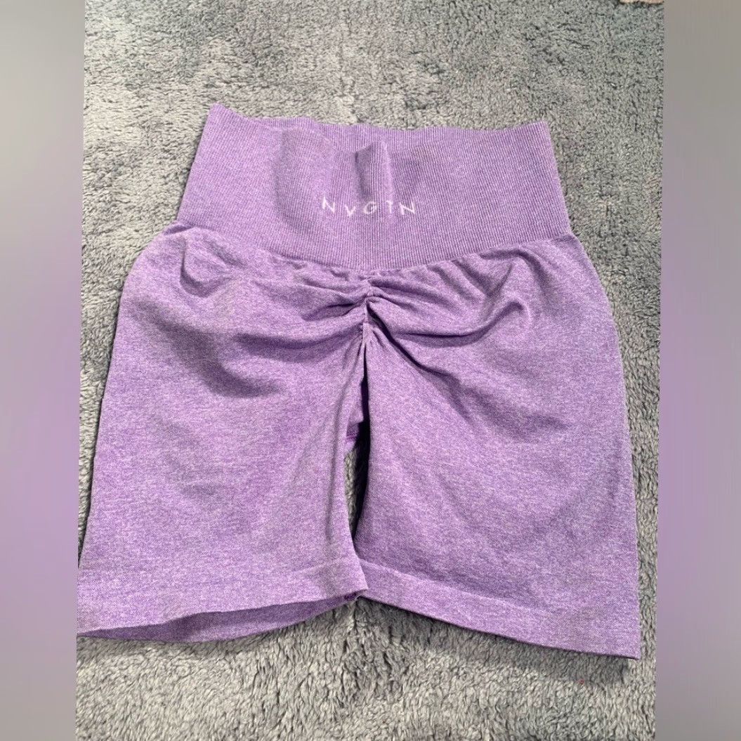Vintage NVGTN Purple Scrunch Shorts XS Women Regular Athletic XS Purple NVGTN Scrunch Shorts Women” Size 26" / US 2 / IT 38 - 2 Thumbnail