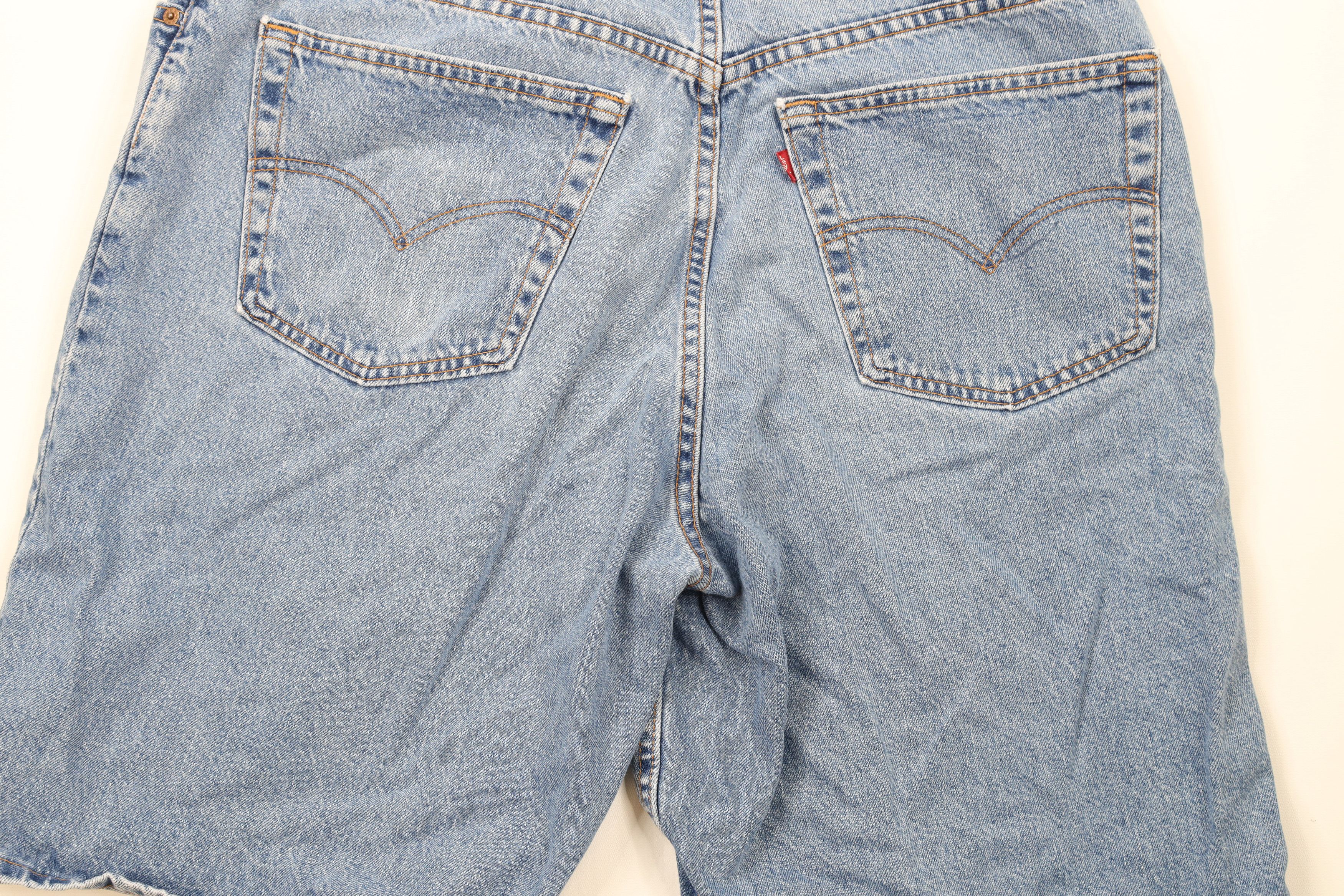 Levi's × Vintage Vintage Y2K 2000 Levis 560 Loose Fit Denim Shorts Jorts USA Size US 38 / EU 54 - 9 Thumbnail