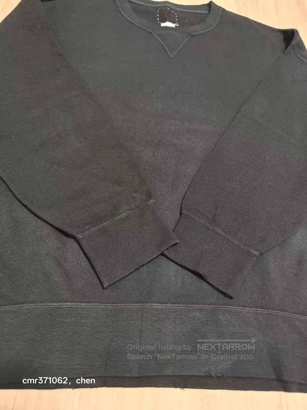 Visvim Black Long Sleeve Crew Neck Sweatshirt. Size US M / EU 48-50 / 2 - 5 Thumbnail