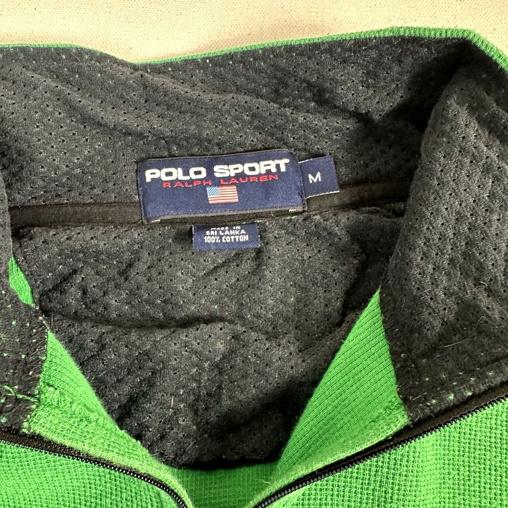 Vintage VINTAGE Polo Sport Sweatshirt 1/4 Zip Pullover Mens M Blue USA Size US M / EU 48-50 / 2 - 7 Thumbnail