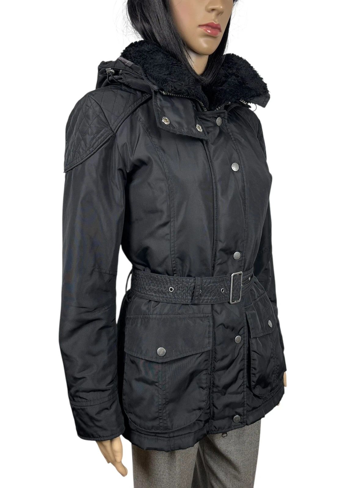Barbour Barbour International Outlaw Jacket Belted Hooded UK8 US4 Size S / US 4 / IT 40 - 3 Thumbnail
