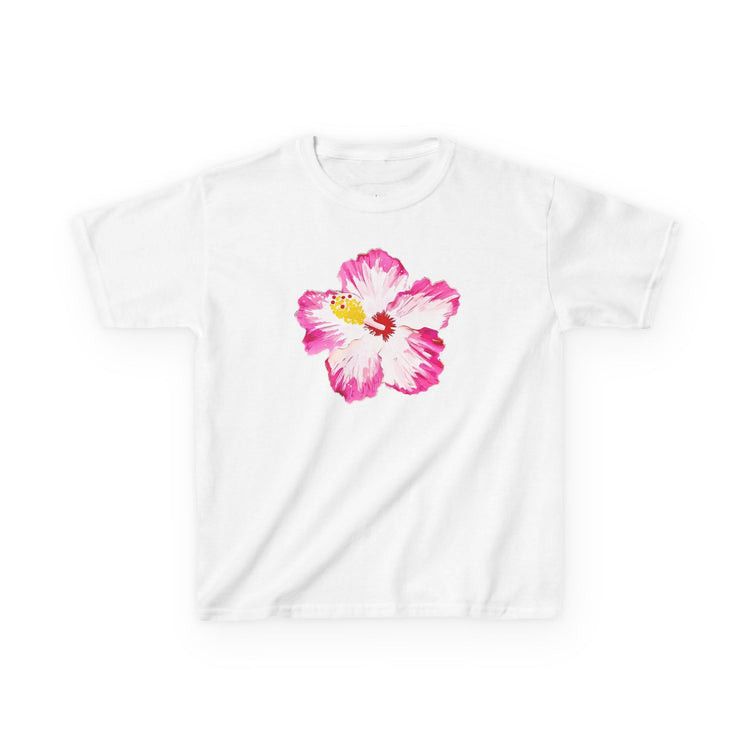 Other Tropical Hibiscus Baby Tee Floral Summer Graphic Fitted Tee Size S / US 4 / IT 40 - 3 Thumbnail