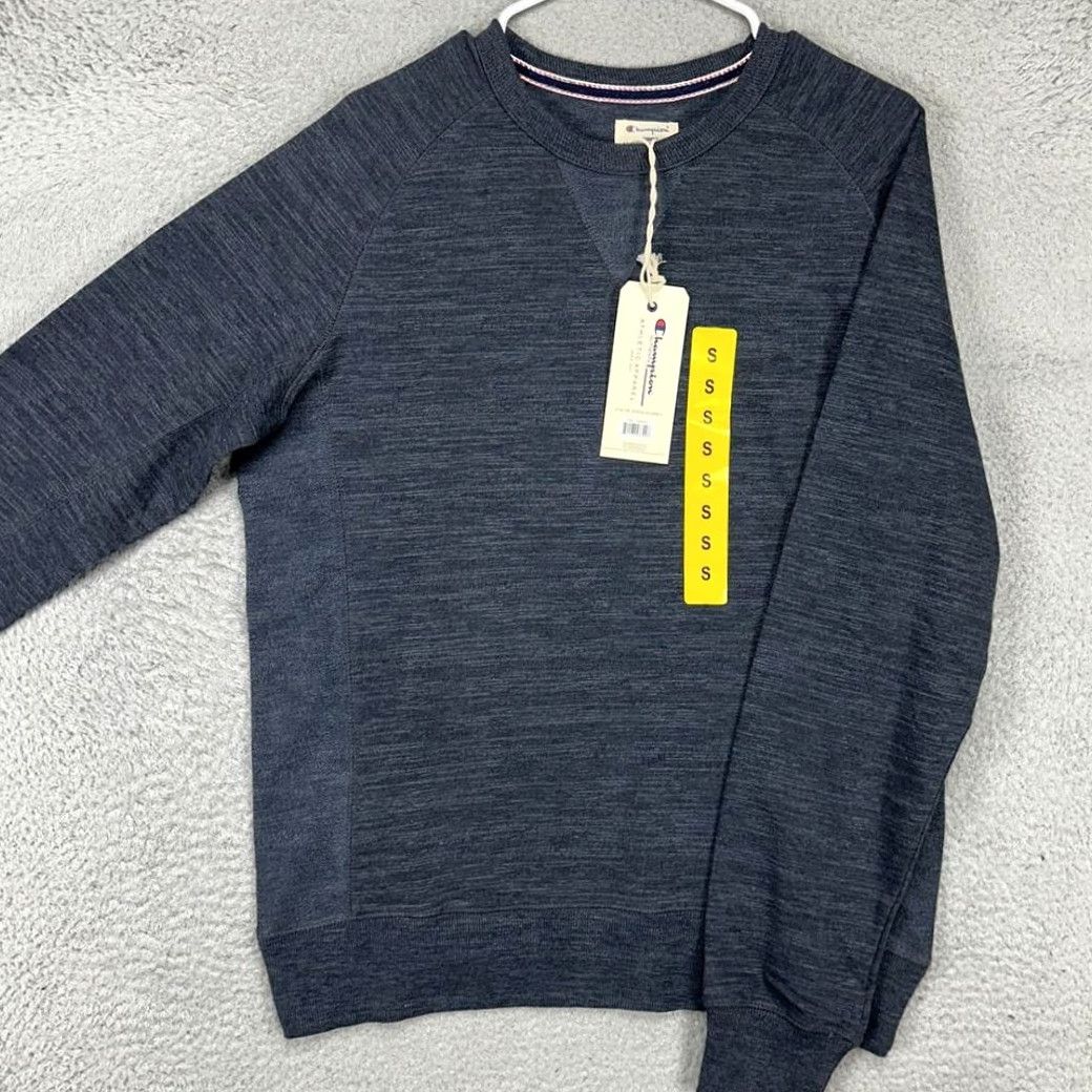 Champion Champion Crew Neck Sweatshirt Mens Small Stealth Grey Pullover Athletic Casual Outdoor Walking NEW Size US S / EU 44-46 / 1 - 2 Thumbnail