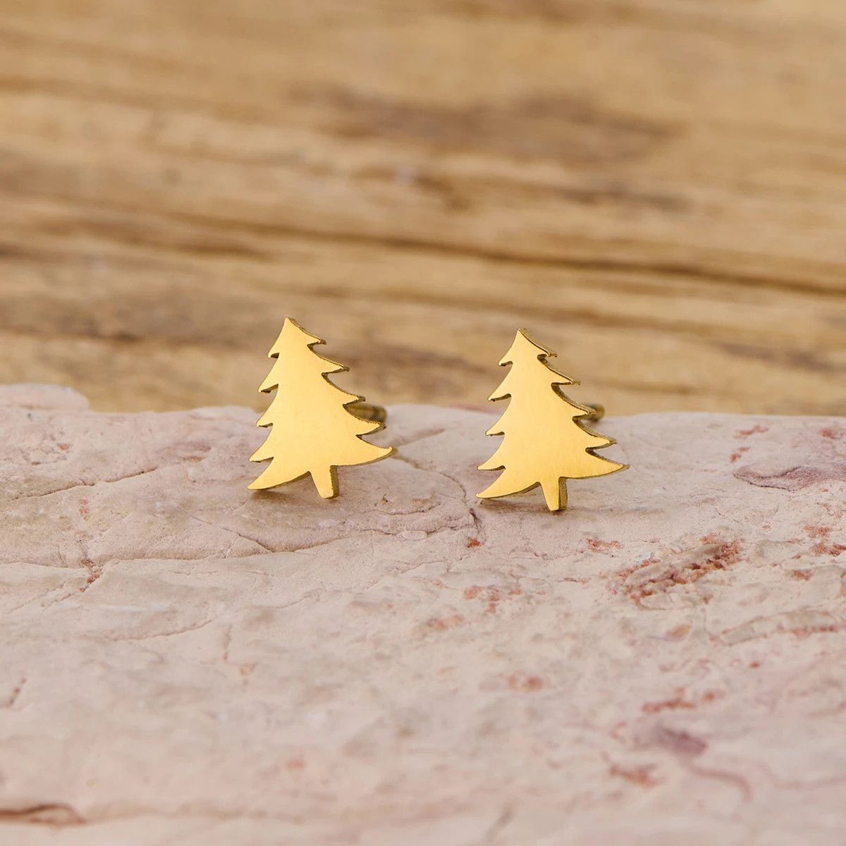 Jewelry Christmas Tree Mini Stud Earrings Charm Earring Gift Size ONE SIZE - 1 Thumbnail