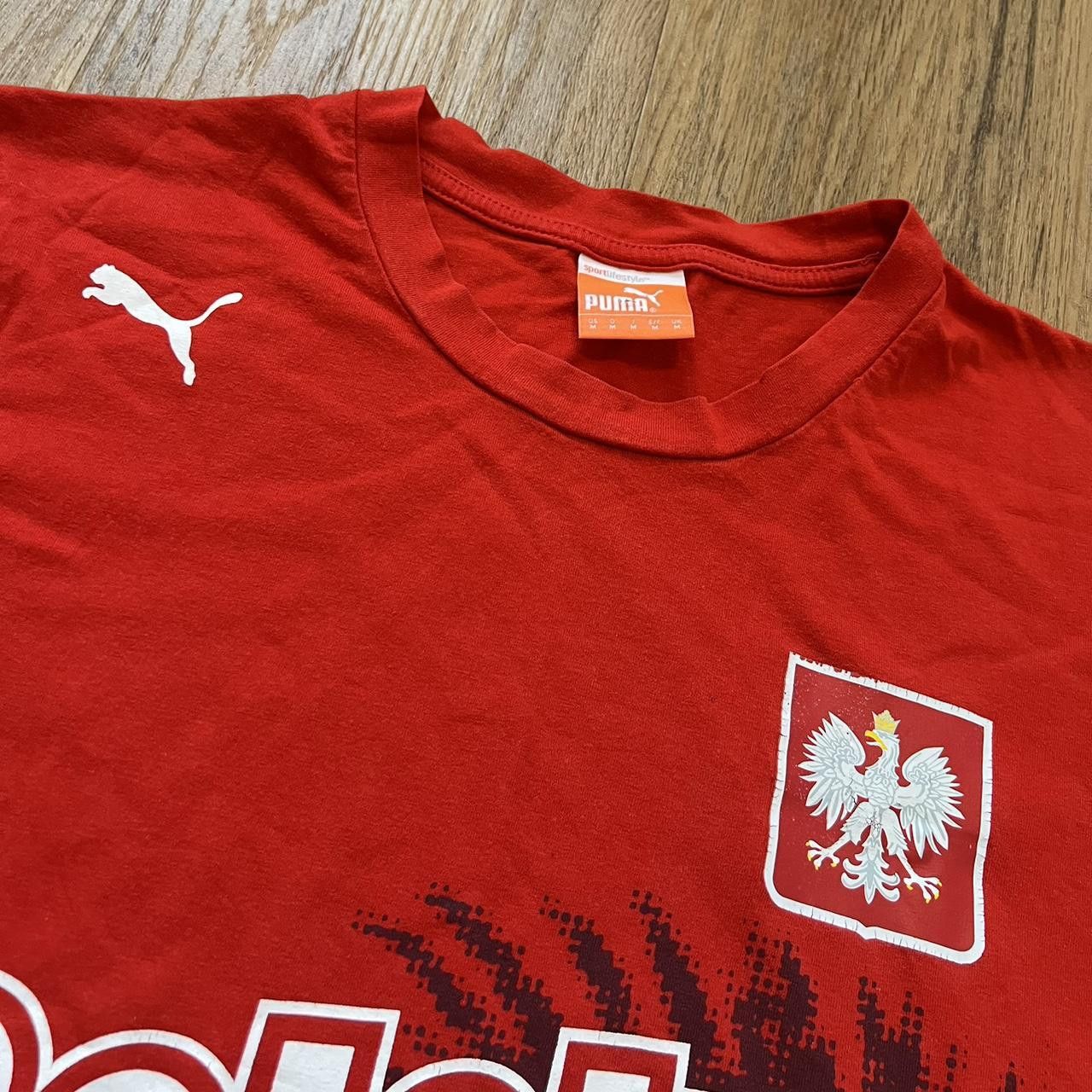 Puma 2006-08 Puma red and white Poland football shirt Size US M / EU 48-50 / 2 - 4 Thumbnail