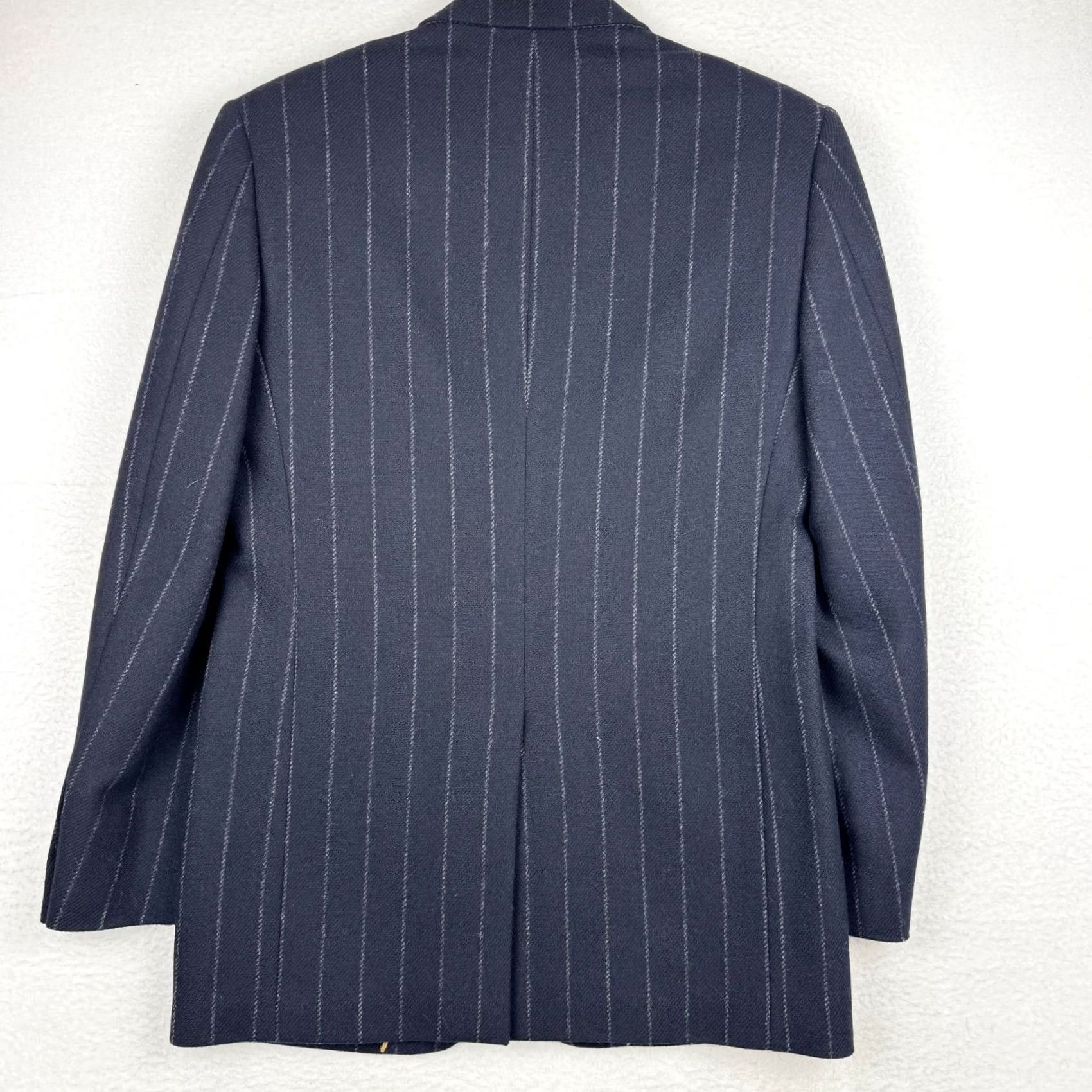 Banana Republic Banana Republic Mens Blazer Navy Blue Wool 36R 2 Piece Notch Lapel Slim Fit Coat Jacket/Coat Size 36R - 6 Thumbnail