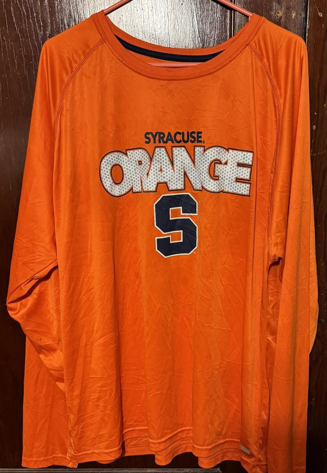 Nike Syracuse Orangemen Majestic L/S Logo Tee Men's XXL Orange Size ONE SIZE - 1 Thumbnail