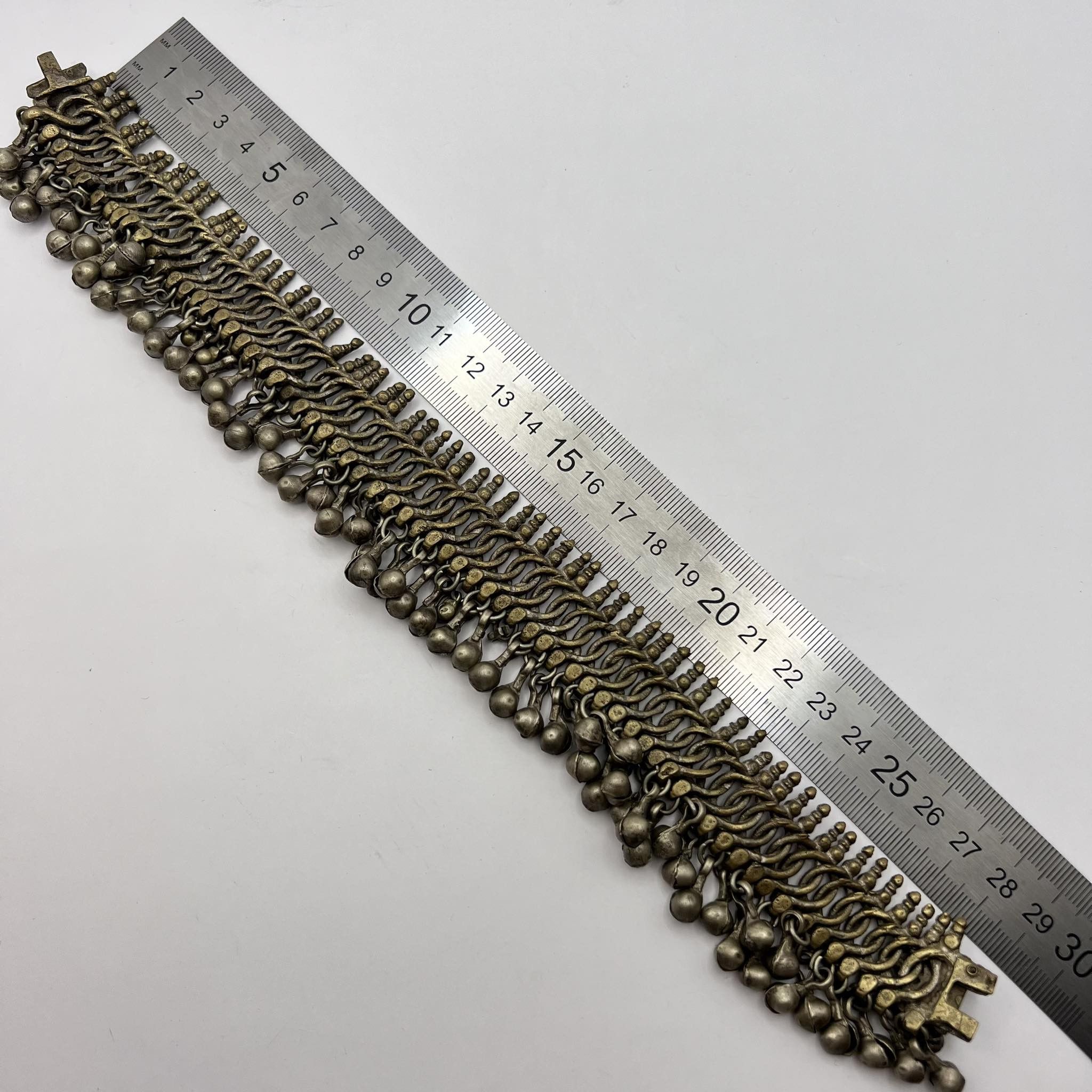Vintage Antique Bedouin Yemen Ankle Bracelet Belly Dance Bell Size ONE SIZE - 8 Thumbnail