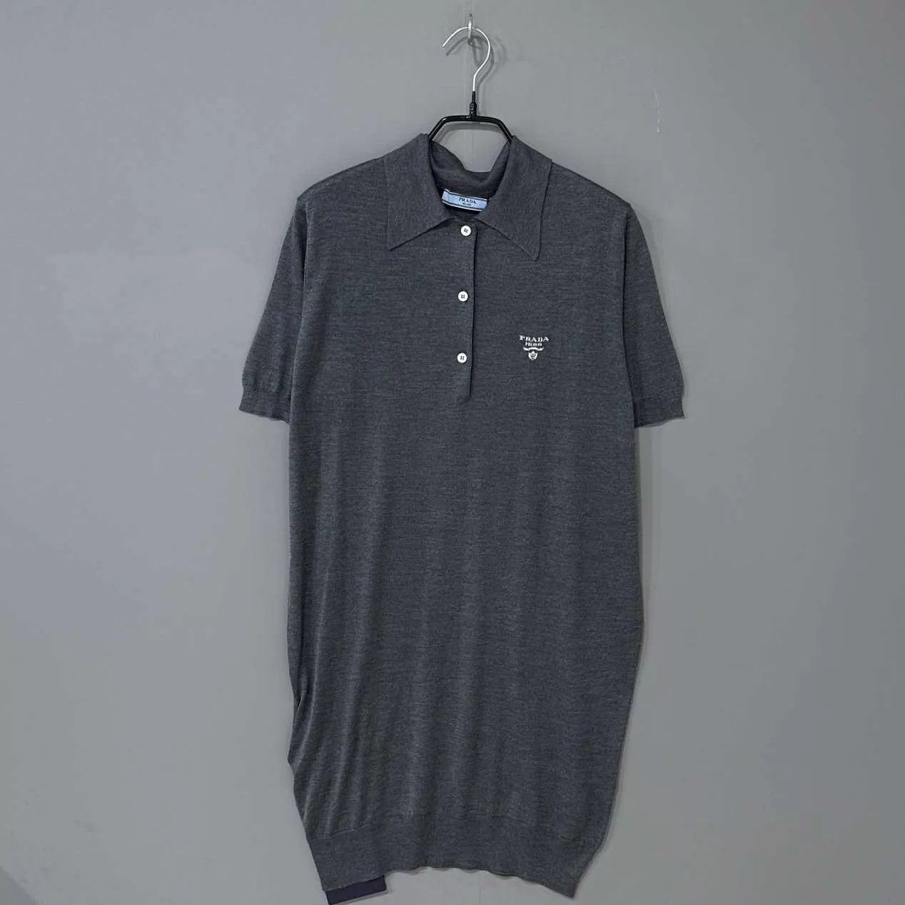 Prada PRADA Coconut Gray Belted Dress 36 Size XS / US 0-2 / IT 36-38 - 2 Thumbnail