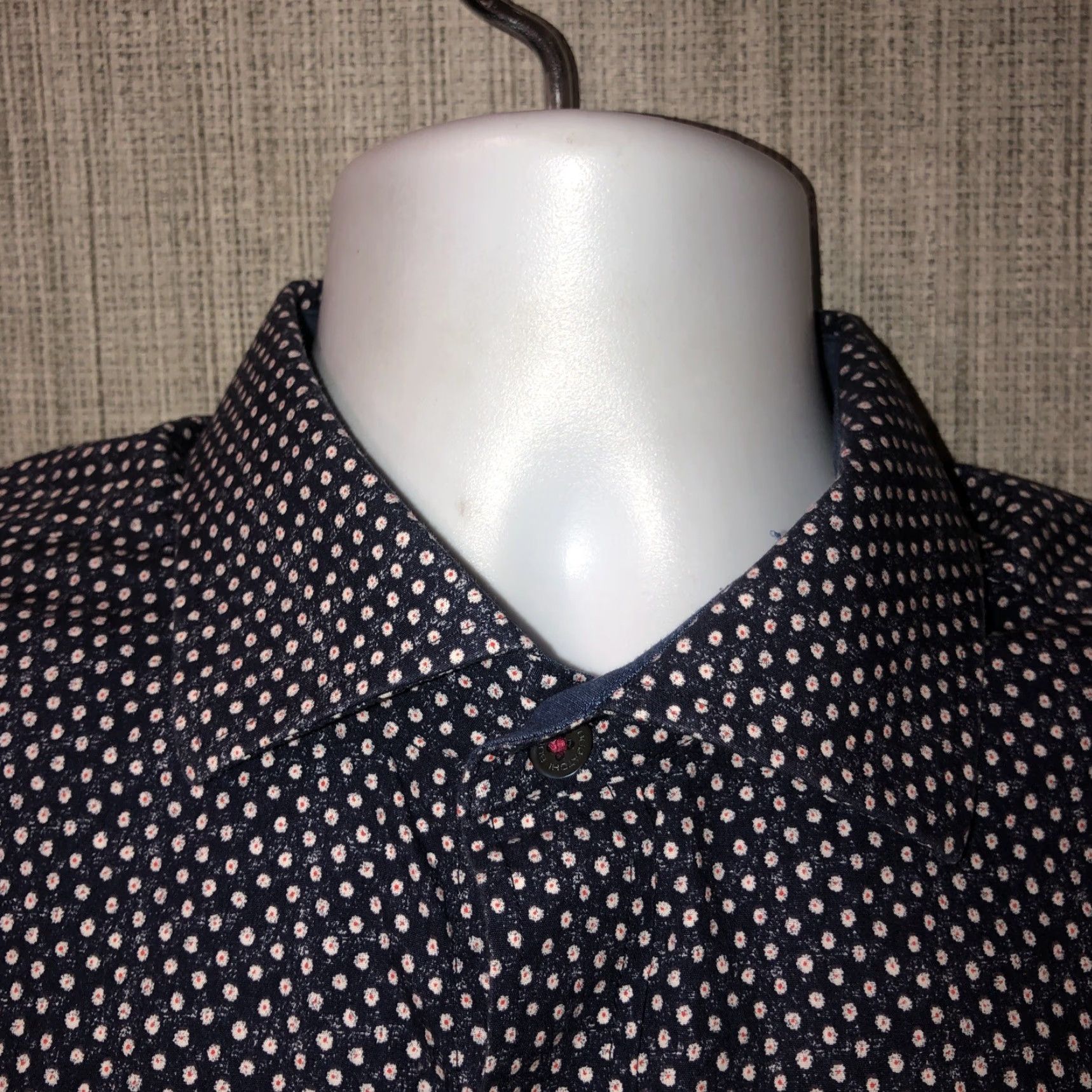 BUGATCHI Bugatchi Shaped Fit Floral Shirt Mens L Size US L / EU 52-54 / 3 - 2 Thumbnail