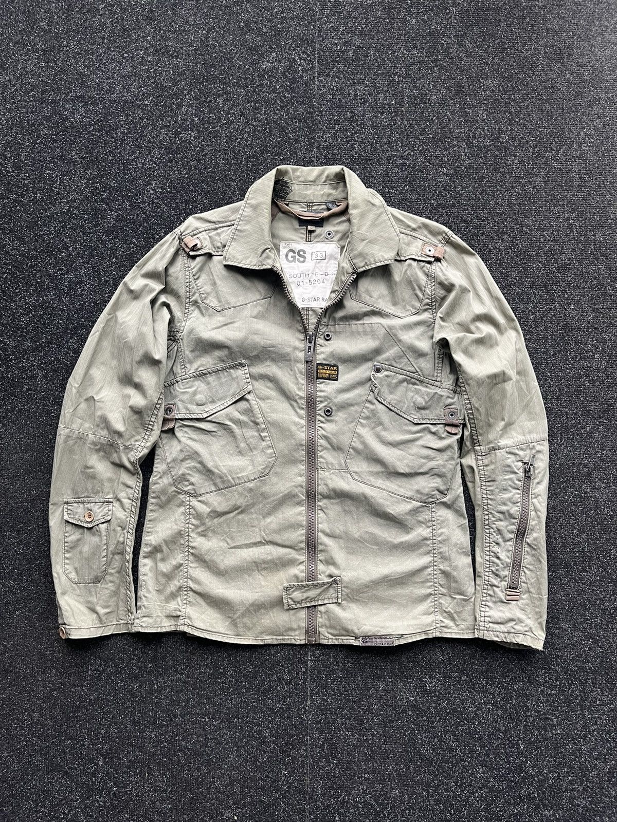 G-Star × Japanese Brand × Vintage Vintage G-Star Multi pocket Military Japan Archiv Y2k jacket Size US L / EU 52-54 / 3 - 1 Thumbnail