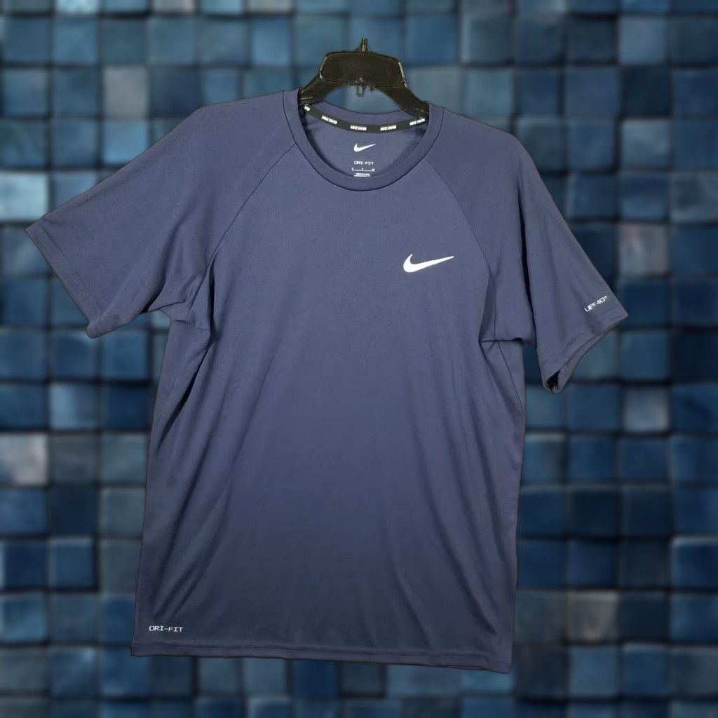 Nike Nike Mens Workout T-Shirt Activewear Sport Casual Crew Neck Small Blue UV Protection Size US S / EU 44-46 / 1 - 1 Thumbnail