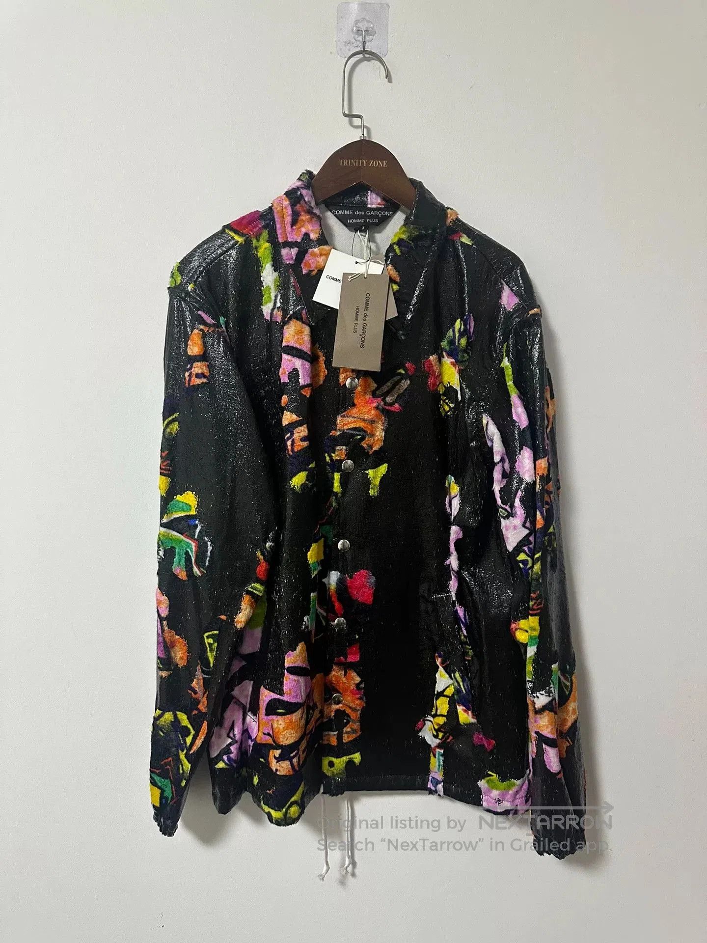 Comme des Garcons comme des garcons colorful synthetic leather jacket. Size US S / EU 44-46 / 1 - 1 Thumbnail