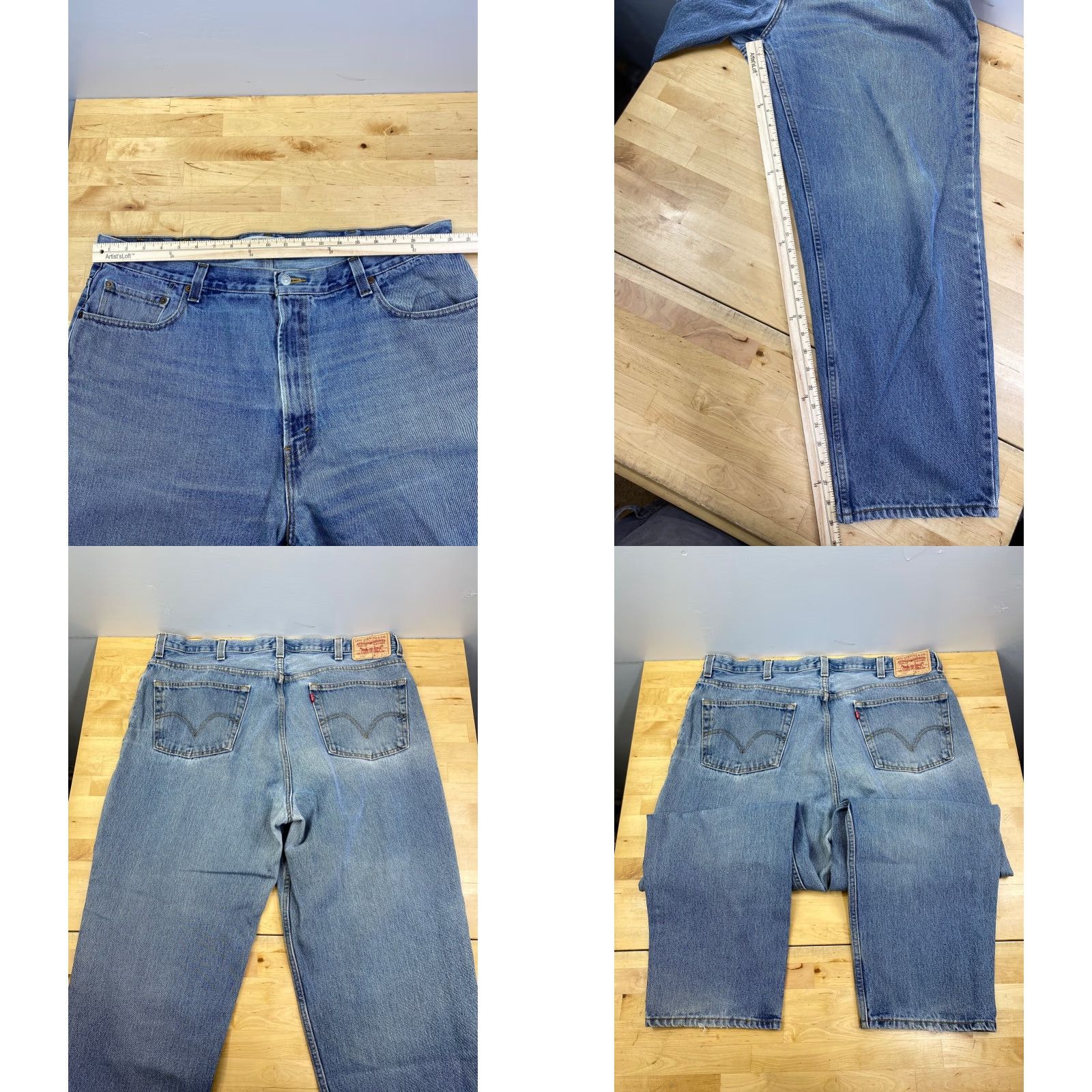 Levi's Levi's 560 Denim Jeans Mens 42x30 Blue Comfort Fit Straight Casual Reg Regular 29in Pockets 10241 Size US 42 / EU 58 - 8 Thumbnail