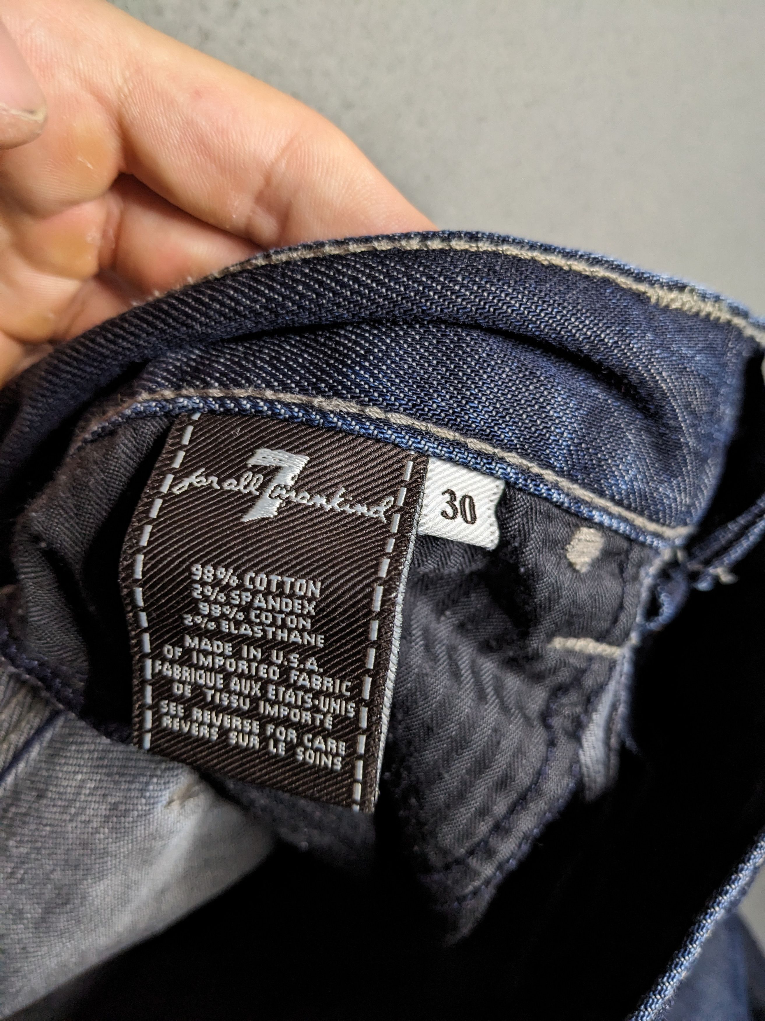 7 For All Mankind 7 For All Mankind Mens Rhigby Jeans 31x30 USA Denim Straight Size US 31 - 14 Thumbnail