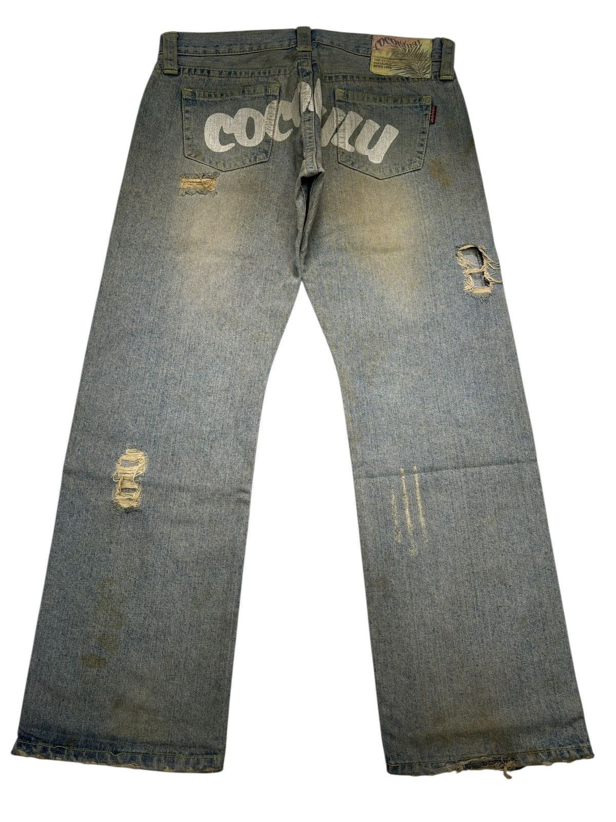 Acne Studios COCOLULU THRASHED BAGGY RUSTY DISTRESS DENIM JEANS Size US 34 / EU 50 - 2 Thumbnail