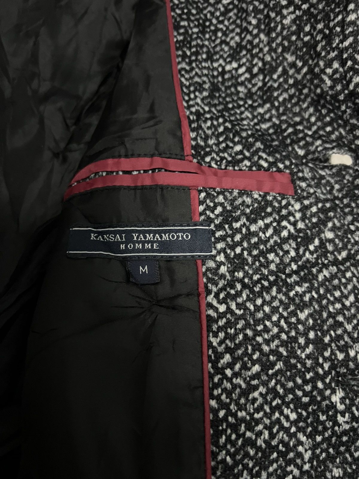 Kansai Yamamoto 💥Vintage Kansai Yamamoto Homme Wool Jacket Size US S / EU 44-46 / 1 - 9 Thumbnail