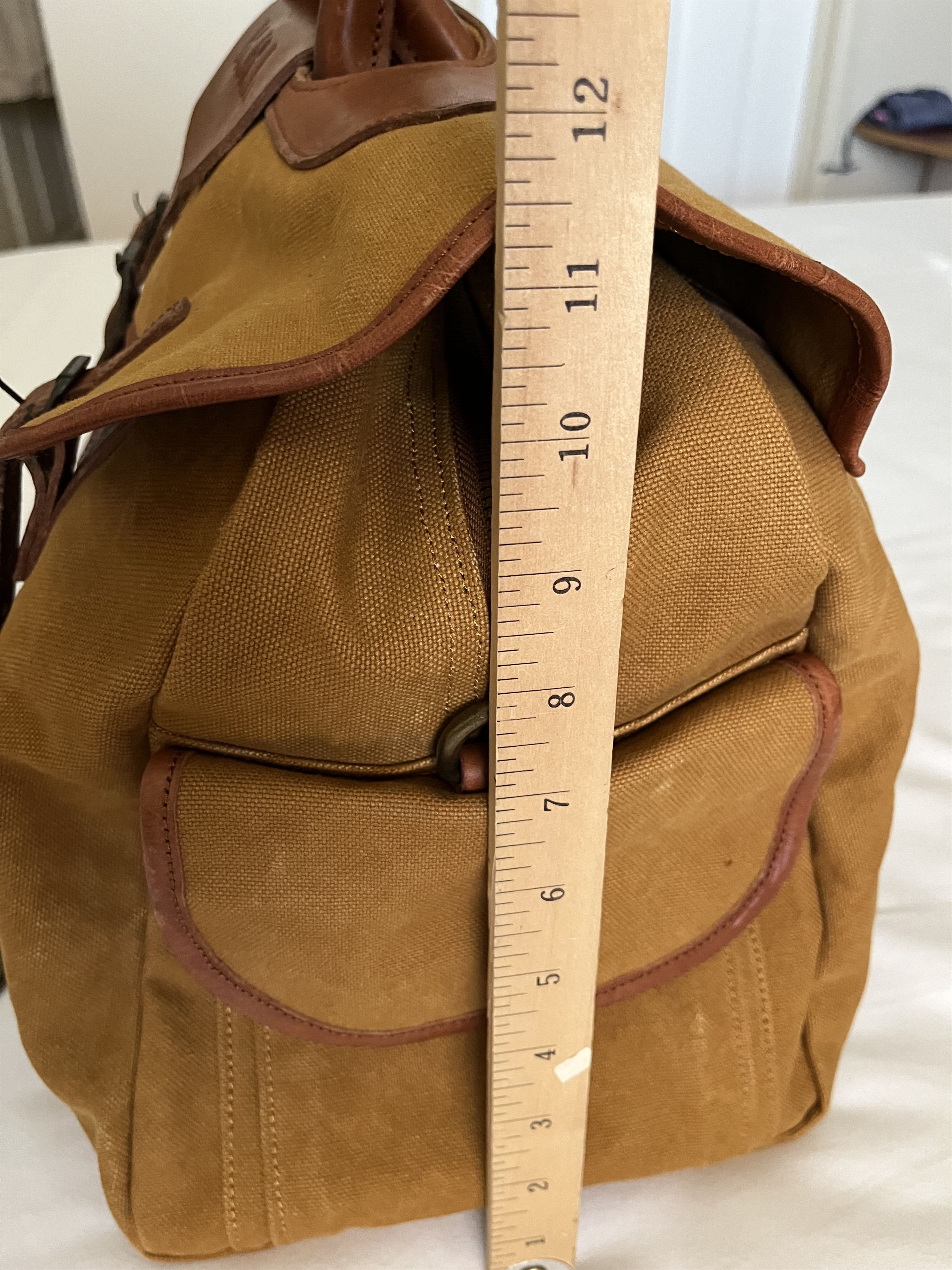 RRL Ralph Lauren Vintage RRL Canvas/Leather Shoulder Bag Size 26 - 13 Thumbnail