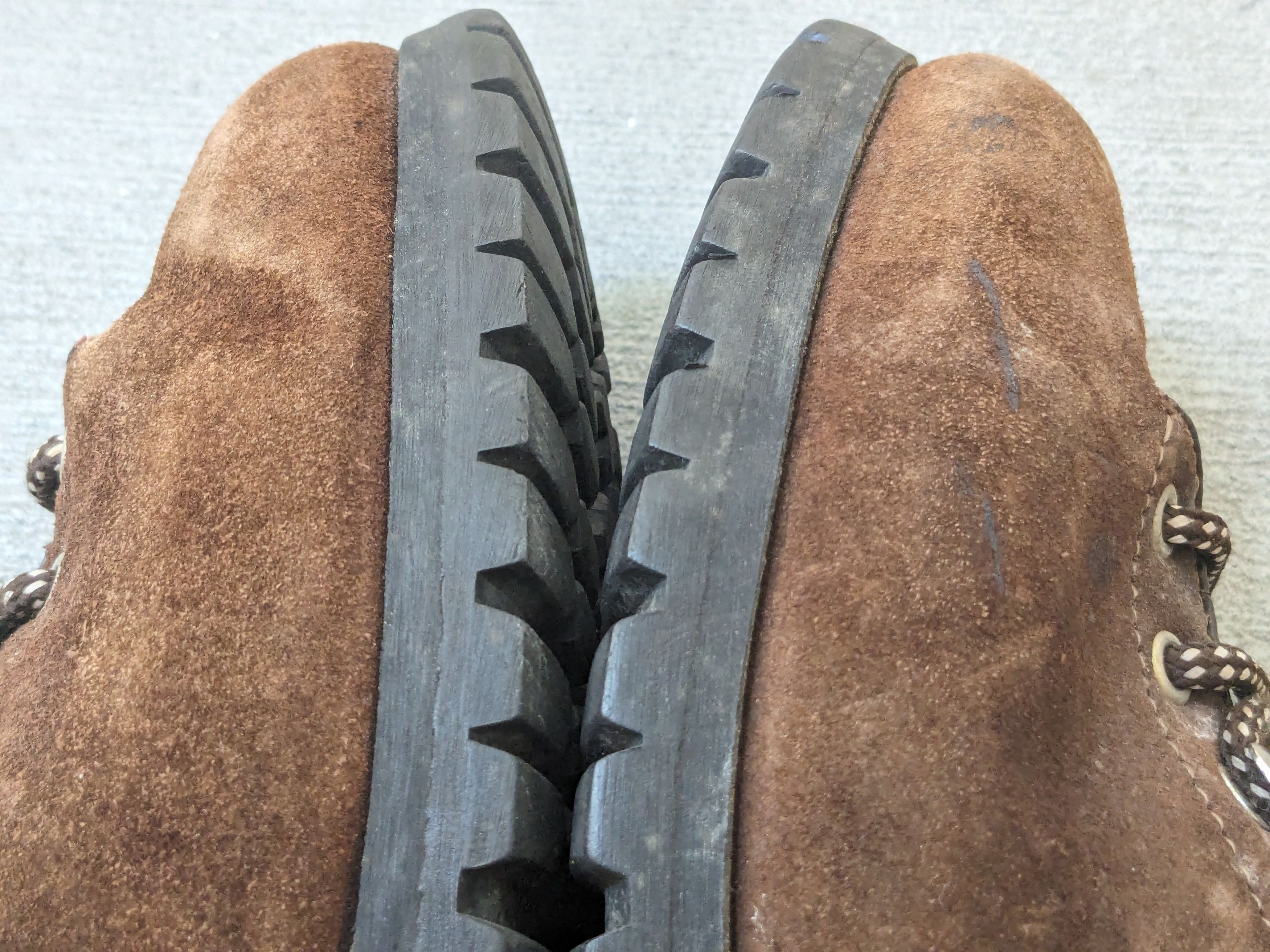 Genuine Leather × Vintage Vintage Fabiano Boots Brown Suede 13.5 Narrow Leather Lace Size US 13 / EU 46 - 7 Thumbnail