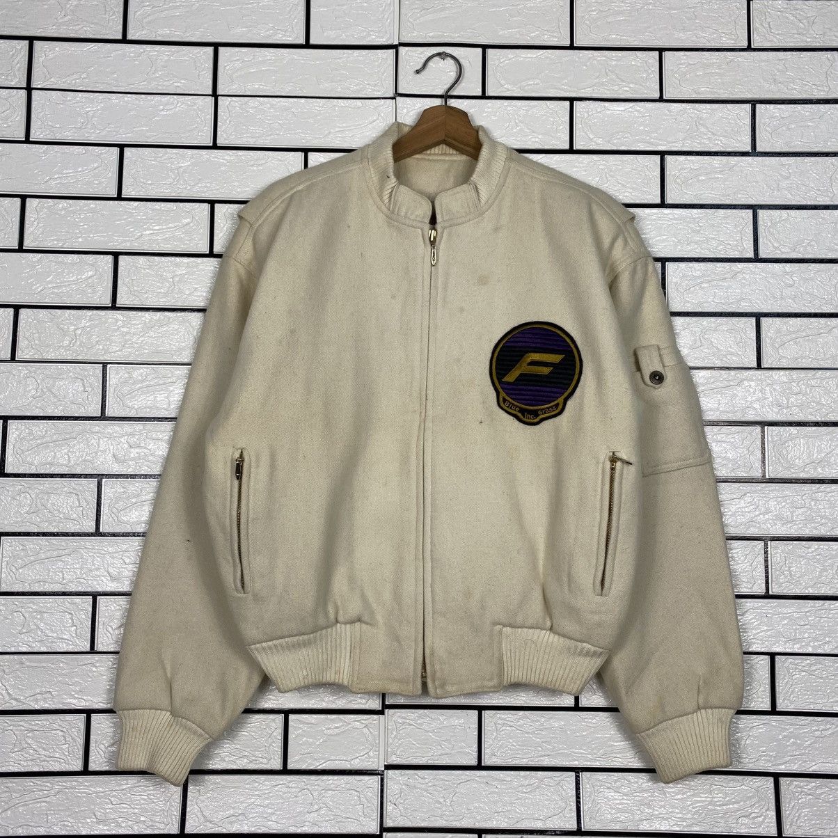 Japanese Brand 📌Vintage Wool Bomber Jacket Flint Lock Issey Miyake Size US M / EU 48-50 / 2 - 2 Thumbnail