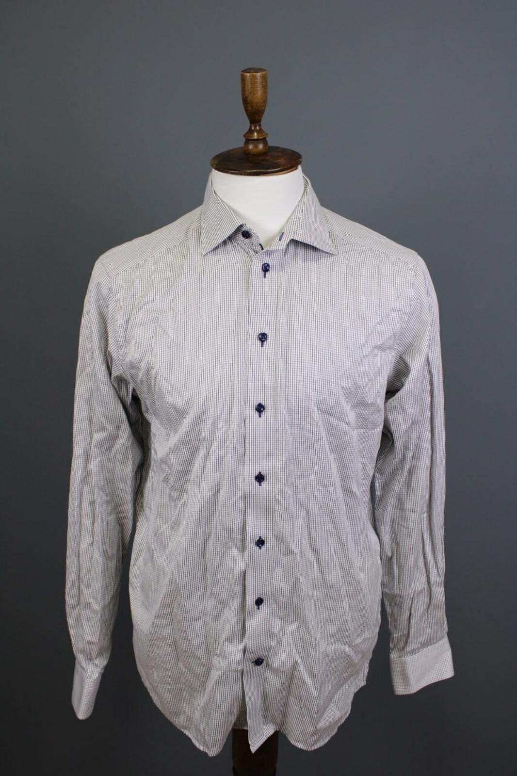 Eton Eton Contemporary Fit Check Button Down Shirt Size 41 / 16 Size US M / EU 48-50 / 2 - 1 Thumbnail