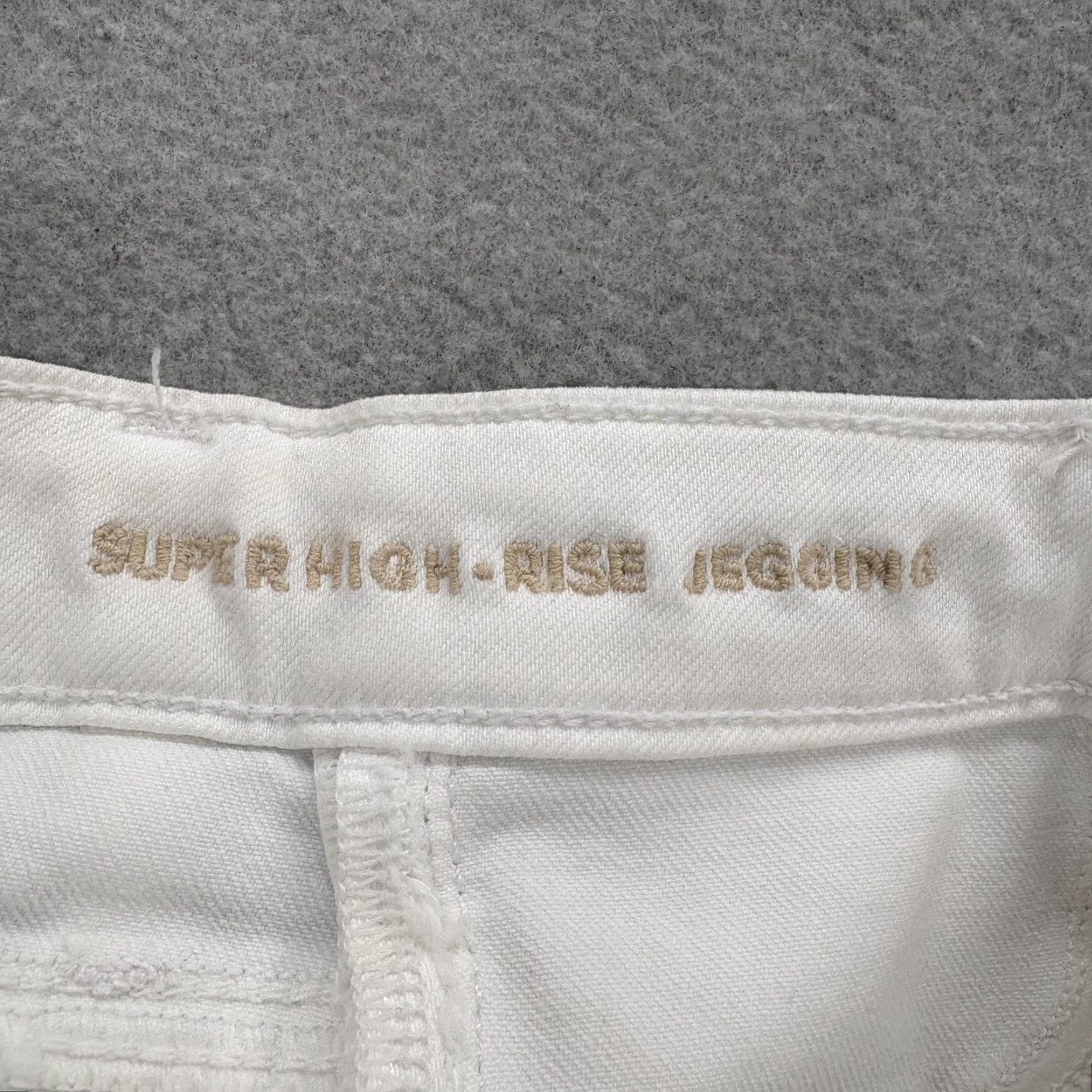 American Eagle Outfitters American Eagle Jegging Jeans Womens 4 Tall White High Rise Stretch Denim NWT Size 27" / US 4 / IT 40 - 5 Thumbnail