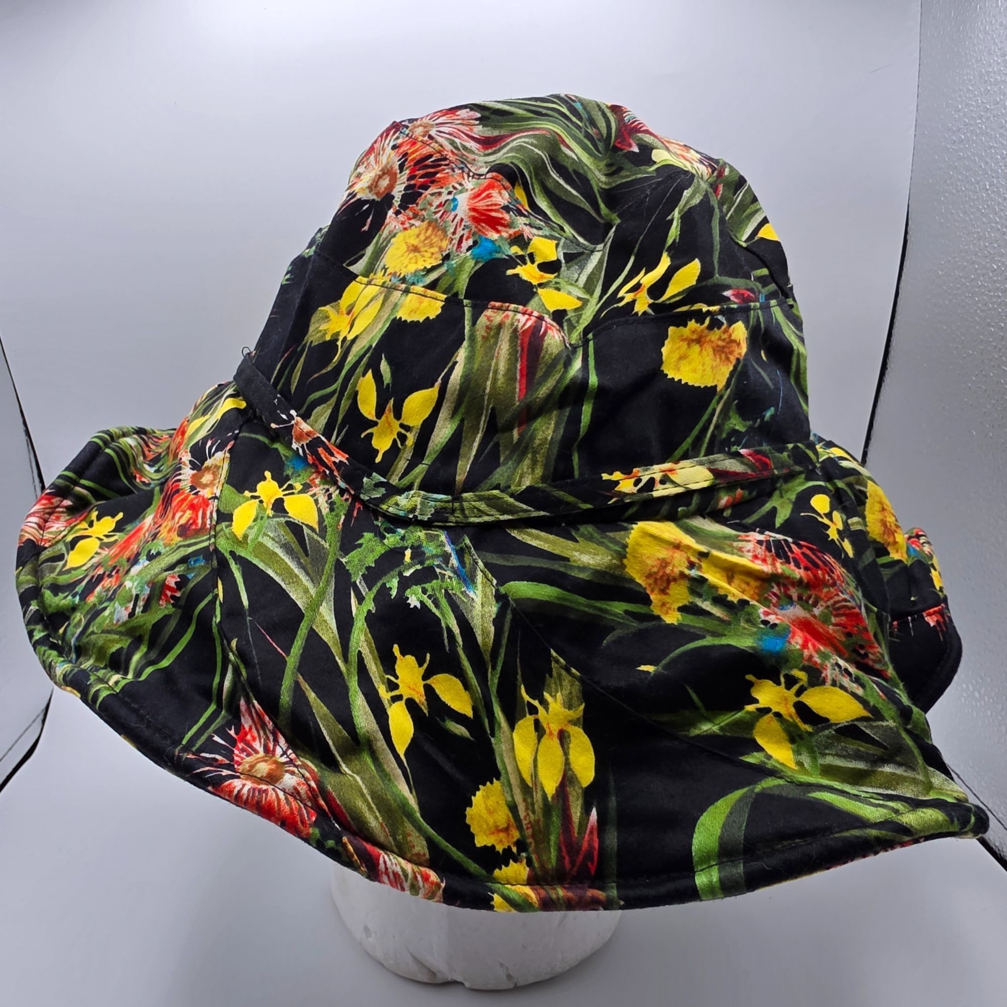 Vince Camuto Vince Camuto Womens Sun Hat Floral Design Floppy Stylish Bea Size ONE SIZE - 2 Thumbnail