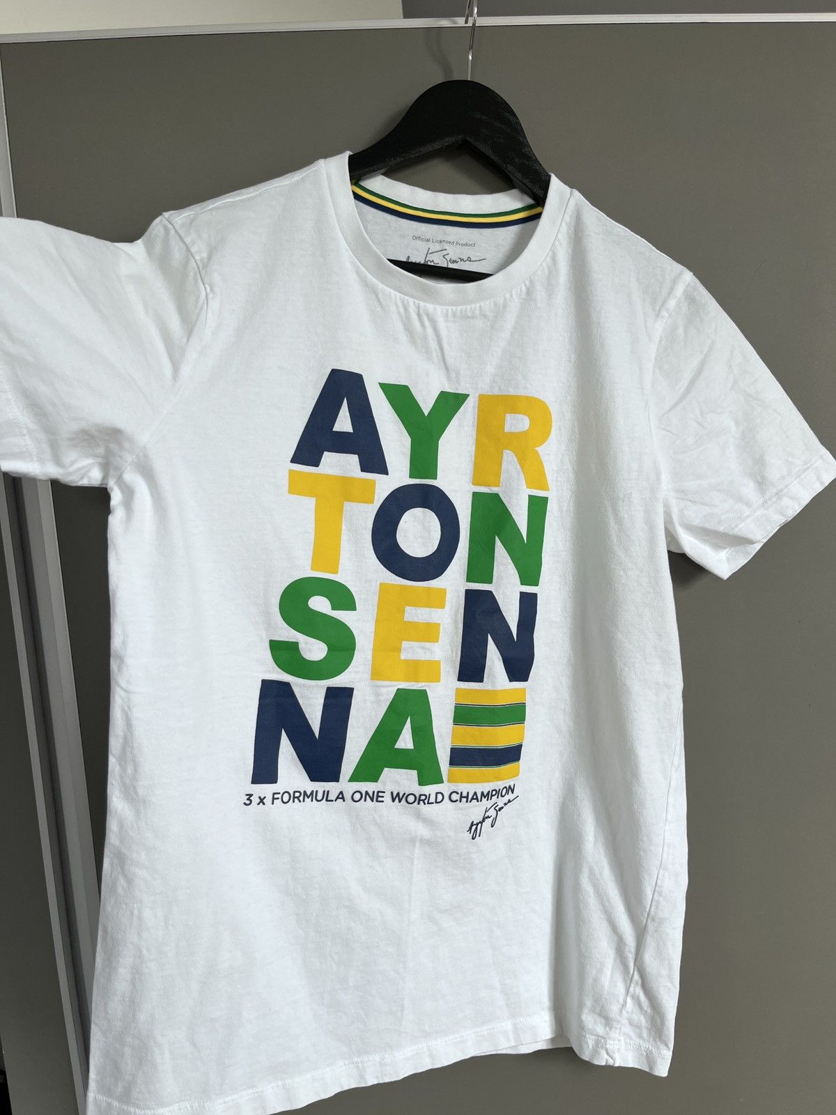 Formula 1 Ayrton Senna Official Merch T-shirt Formula One World Champ Size US M / EU 48-50 / 2 - 4 Thumbnail
