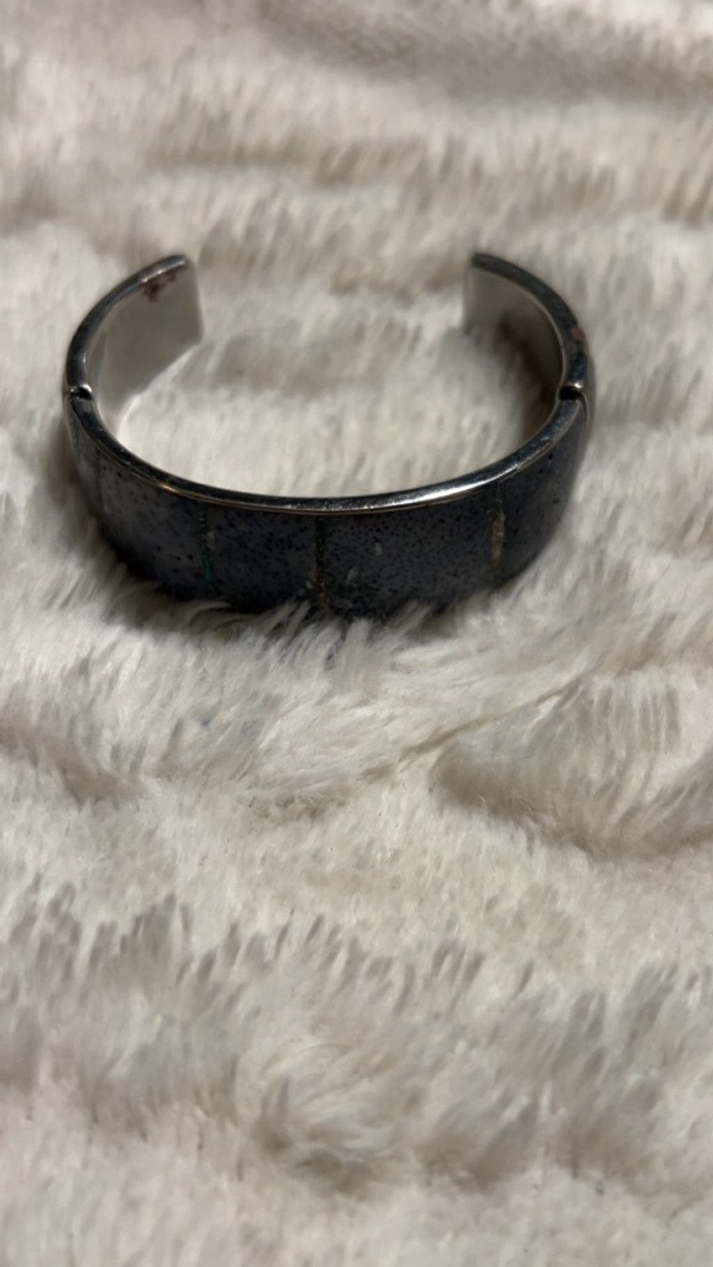 The Unbranded Brand Women's Unbranded Gray Silver Cuff Bracelet One Size Size ONE SIZE - 3 Thumbnail