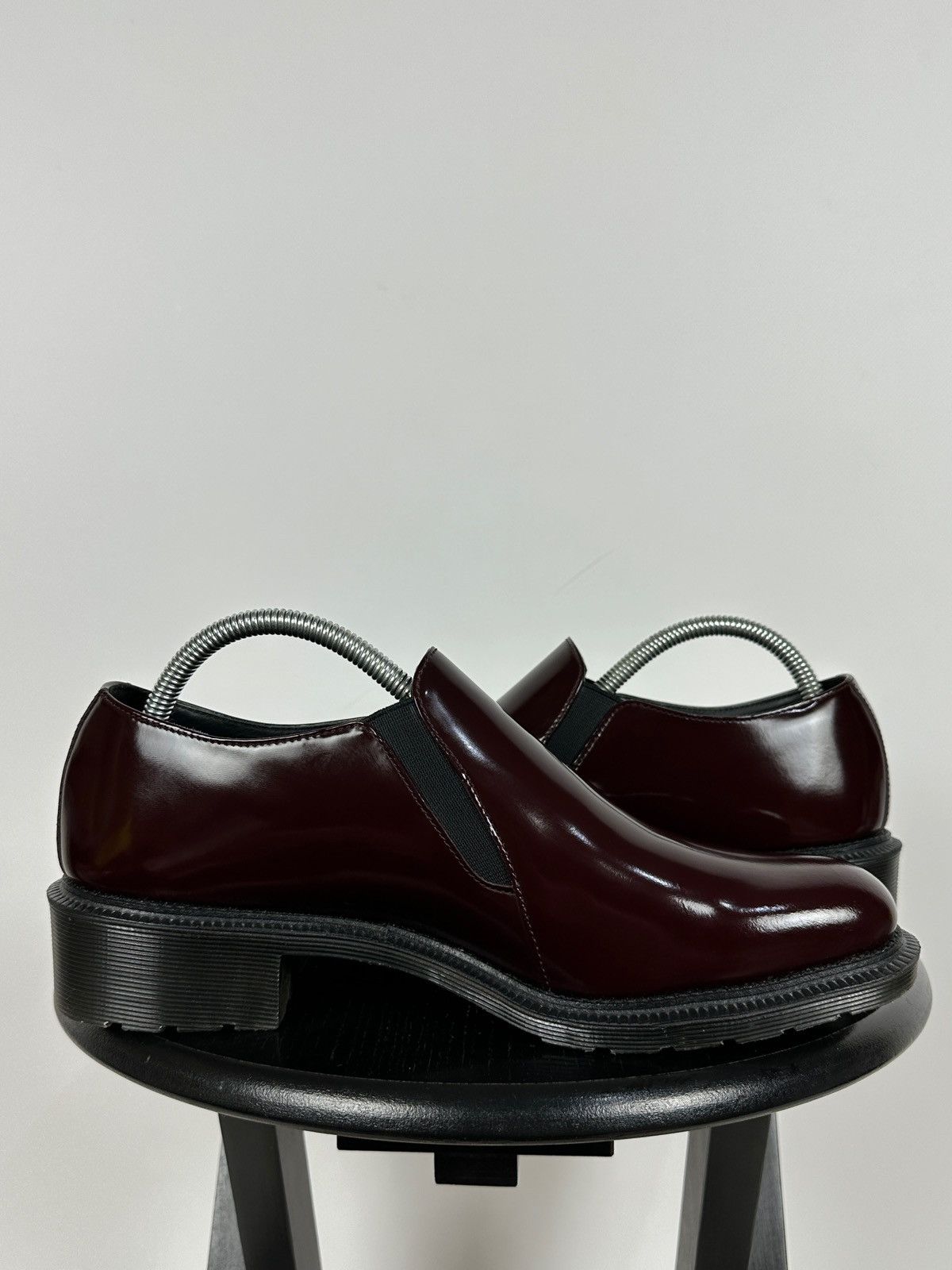 Dr. Martens Dr. Martens Rosyna Burgundy Polished Smooth Leather Loafers Size US 10.5 / IT 40.5 - 8 Thumbnail