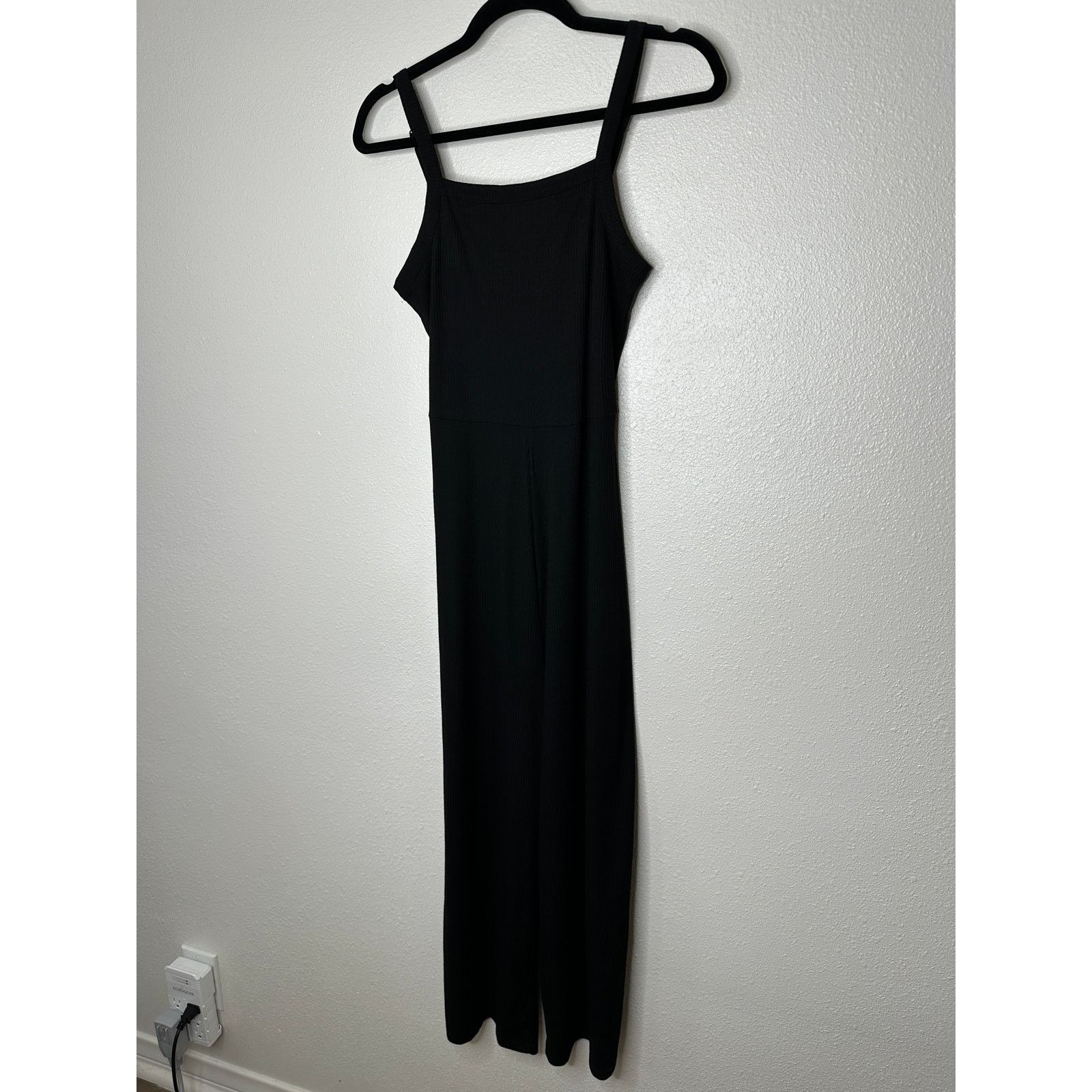 Cotton On NWT Cotton On The Valerie Strappy Black Wide Leg Jumpsuit S Size 27" / US 4 / IT 40 - 4 Thumbnail