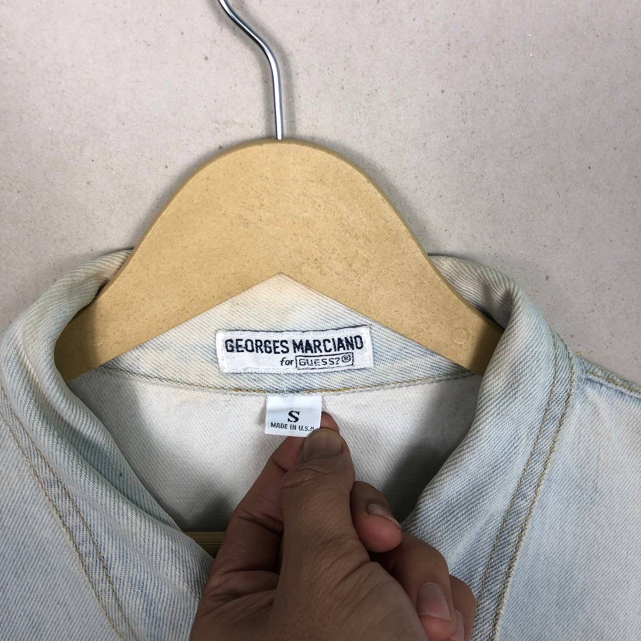 Georges Marciano × Guess × Vintage Vintage Guess by Geoges Marciano Denim Acid Washed Jacket Size US S / EU 44-46 / 1 - 8 Thumbnail