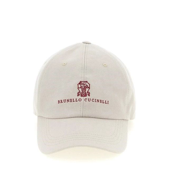 Brunello Cucinelli BRUNELLO CUCINELLI $600 Off White Garment Dyed Baseball Cap Size ONE SIZE - 1 Thumbnail