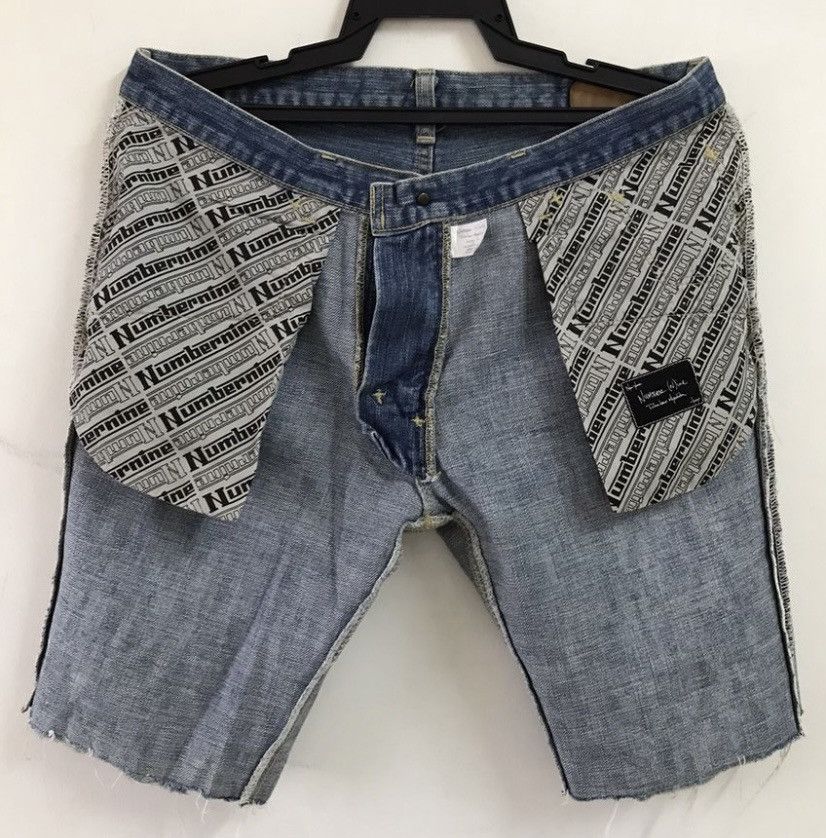 Number (N)ine SS04 Dream Baby Dream Pain denim Shorts Size US 32 / EU 48 - 2 Thumbnail