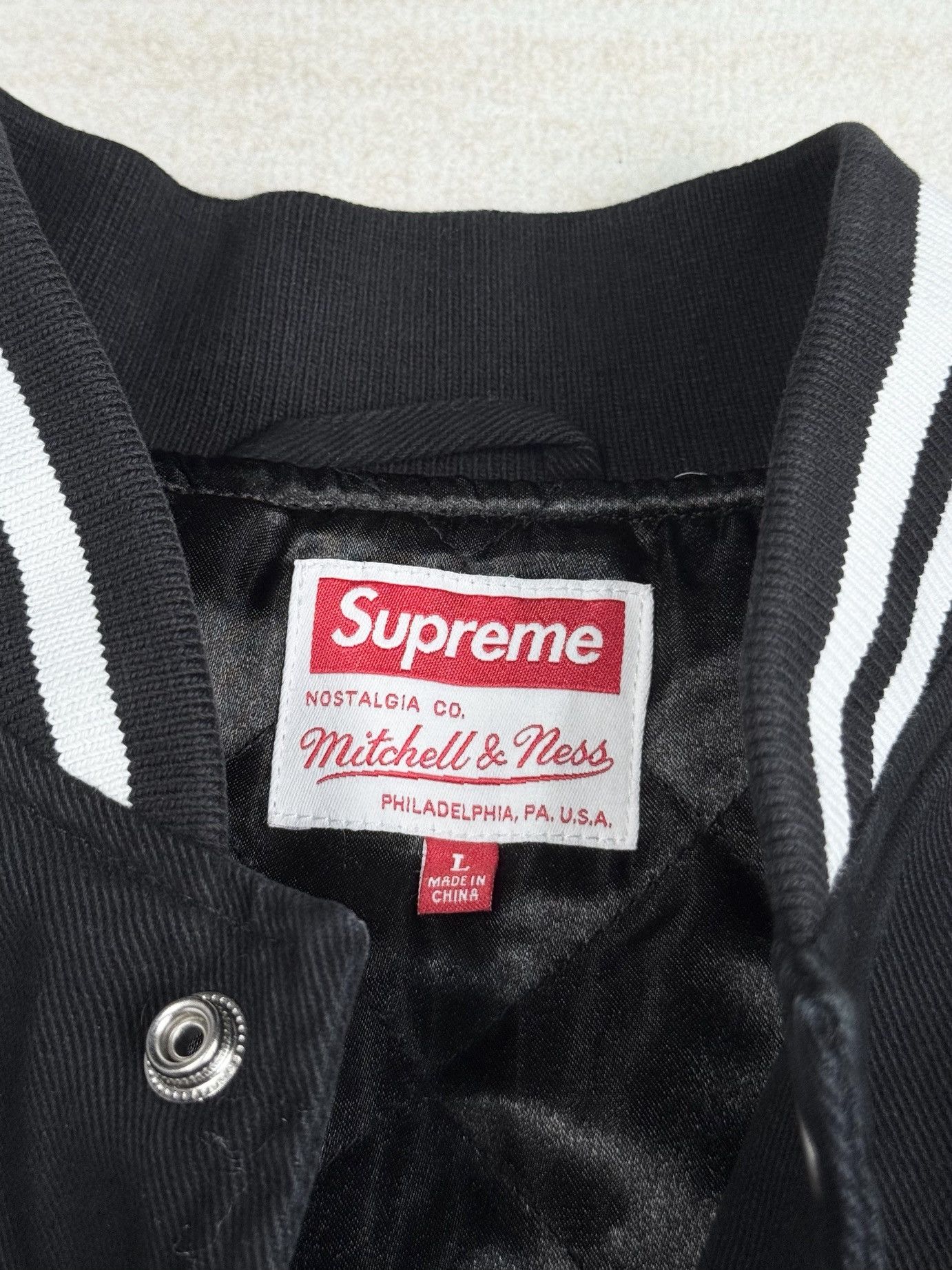 Mitchell & Ness × Supreme supreme doughboy jacket Size US L / EU 52-54 / 3 - 9 Thumbnail