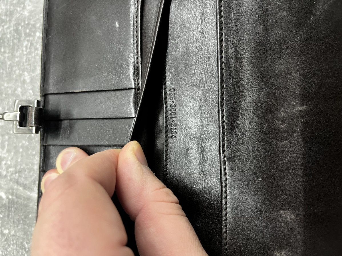 Gucci Vintage Gucci GG Canvas & Leather Wallet w/ Lock Accent Size ONE SIZE - 11 Thumbnail
